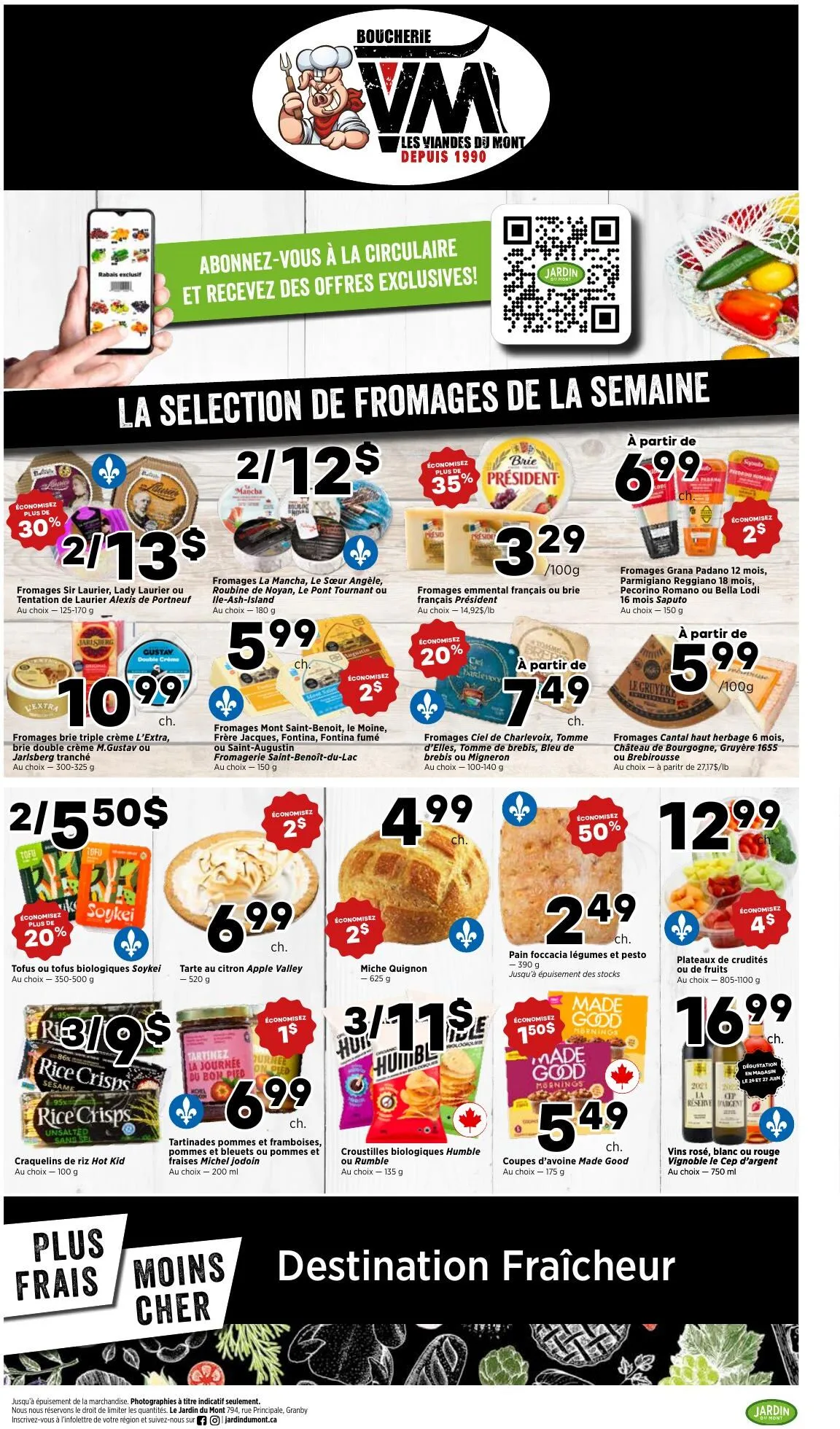 Page 3 de la Circulaire Jardin du Mont du 25 juin au 1 juillet 2026
