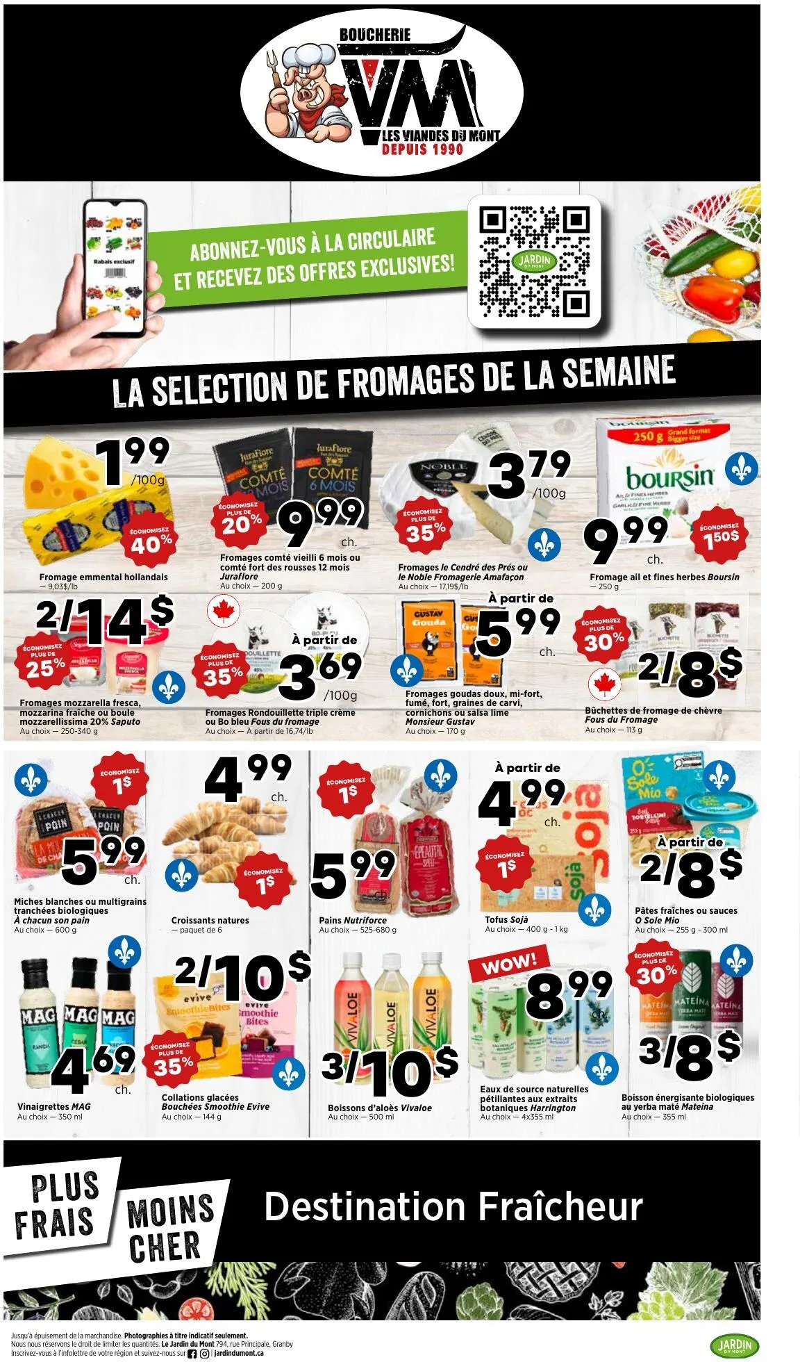 Page 3 de la Circulaire Jardin du Mont du 30 juillet au 5 août 2026
