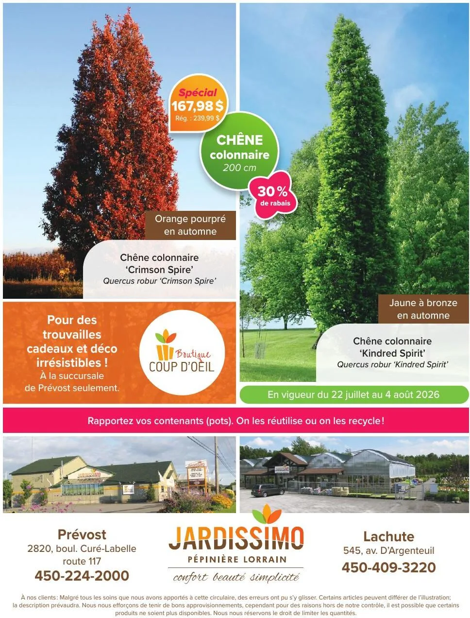 Page 4 de la Circulaire Jardissimo du 22 juillet au 4 août 2026