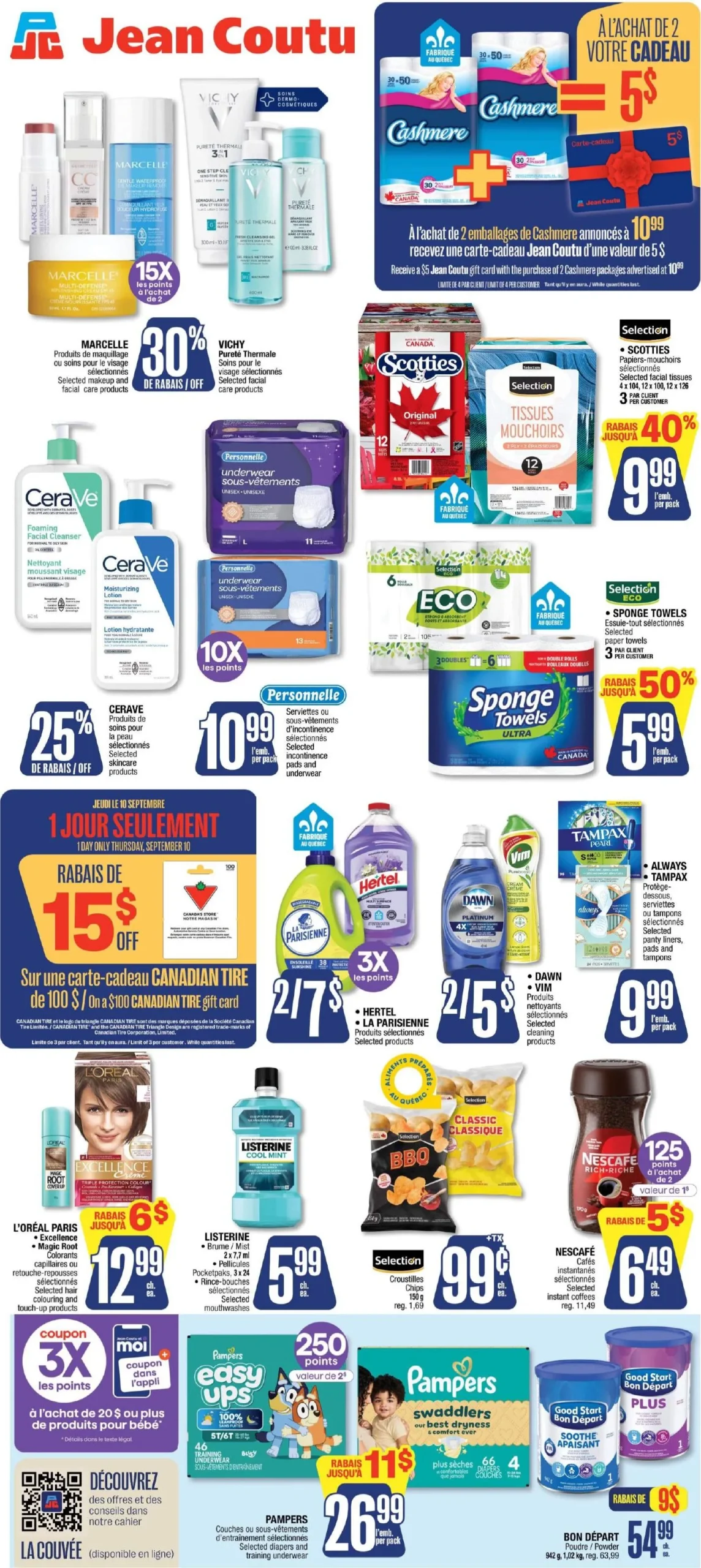 Page 2 de la Circulaire Jean Coutu du 10 au 16 septembre 2026