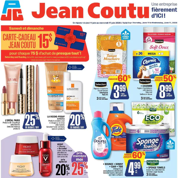 📬 Circulaire Jean Coutu du 11 au 17 juin 2026 scr