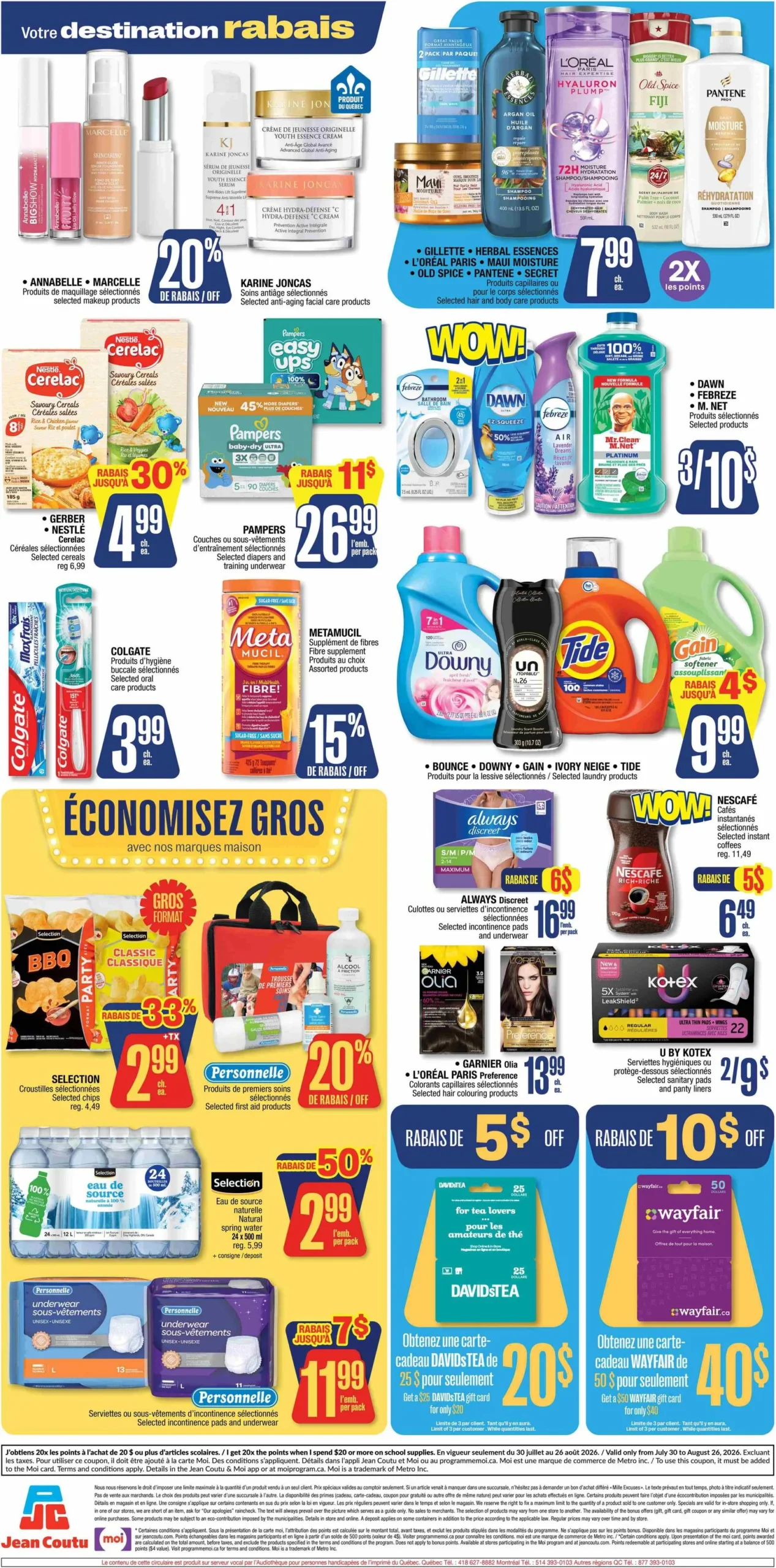 Page 2 de la Circulaire Jean Coutu du 13 au 19 août 2026
