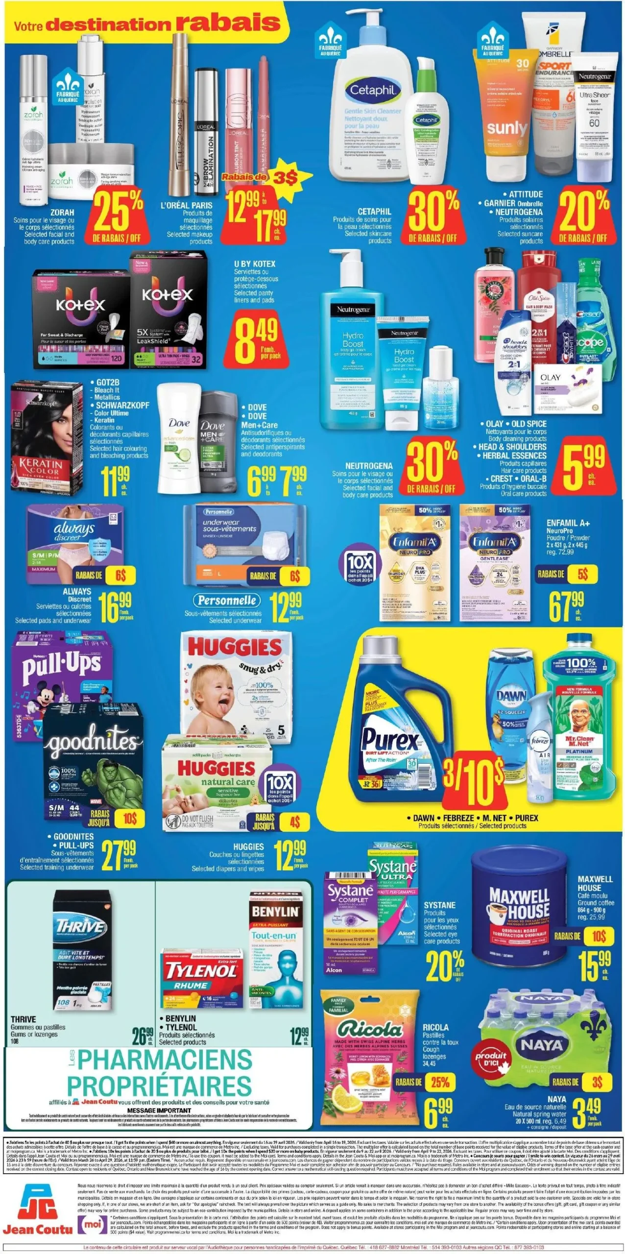 Page 2 de la Circulaire Jean Coutu du 16 au 22 avril 2026
