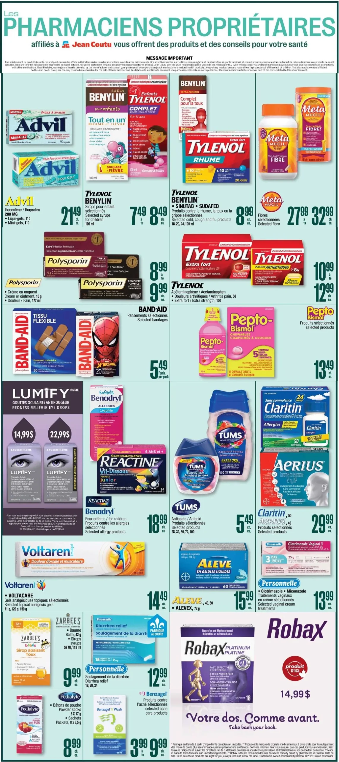 Page 4 de la Circulaire Jean Coutu du 17 au 23 septembre 2026