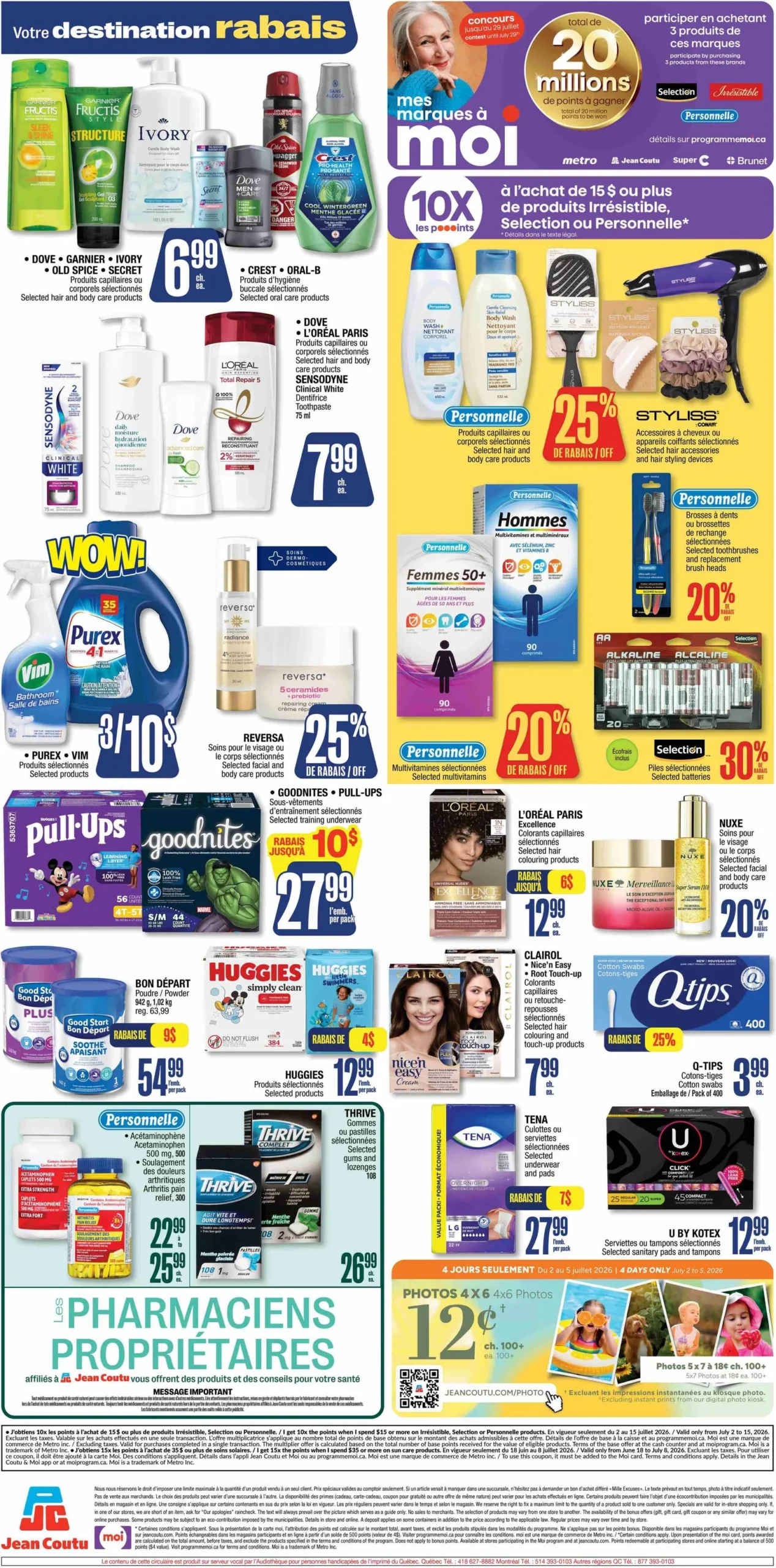 Page 2 de la Circulaire Jean Coutu du 2 au 8 juillet 2026