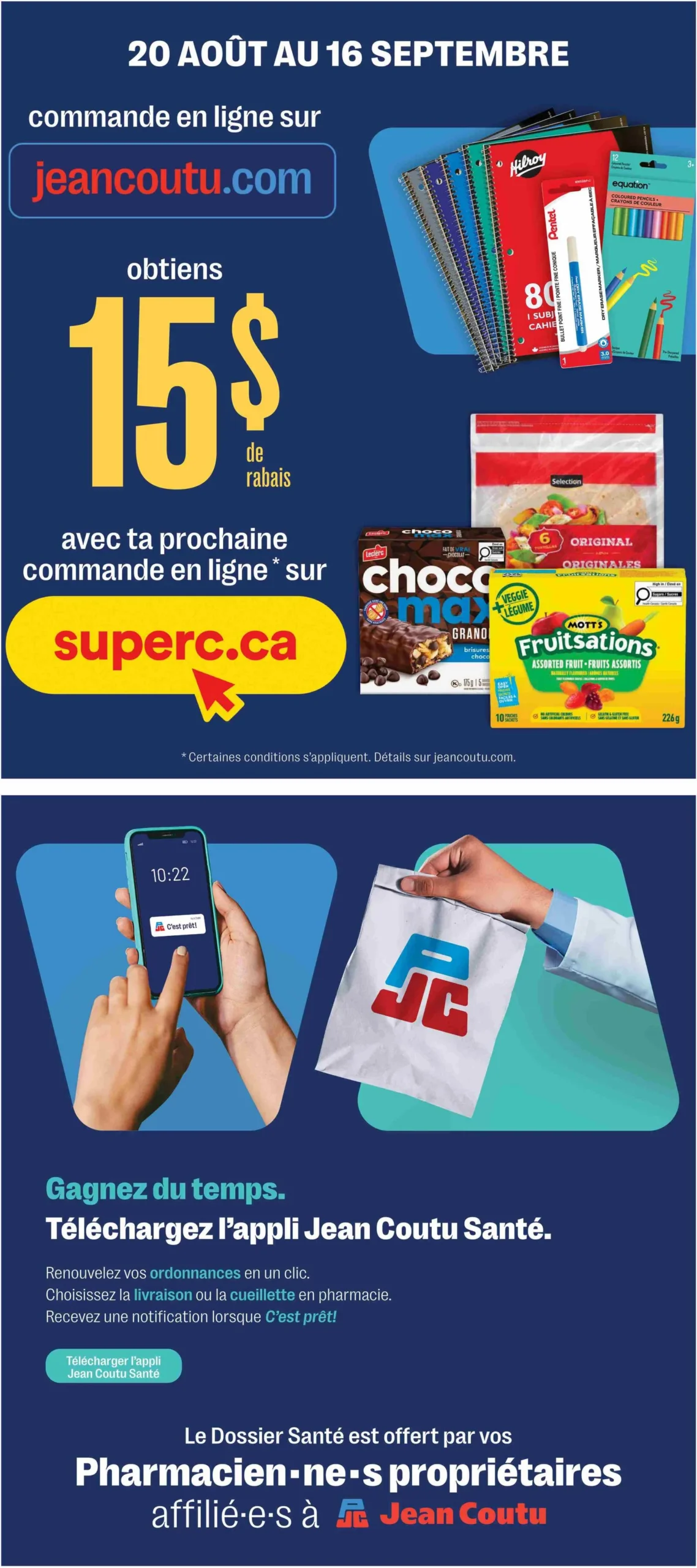 Page 11 de la Circulaire Jean Coutu du 20 au 26 août 2026