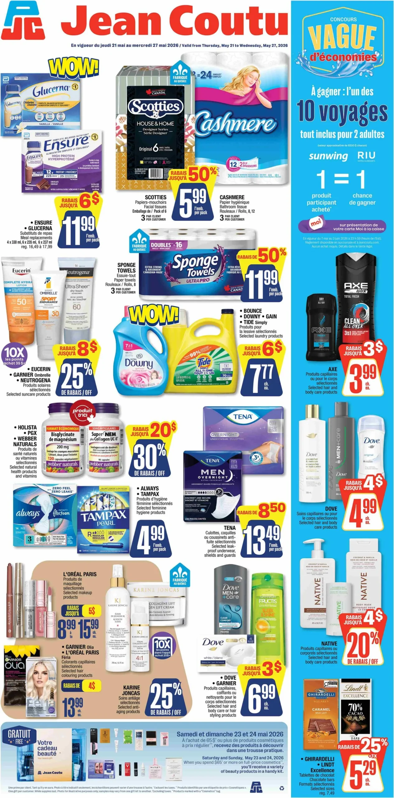 Page 1 de la Circulaire Jean Coutu du 21 au 27 mai 2026