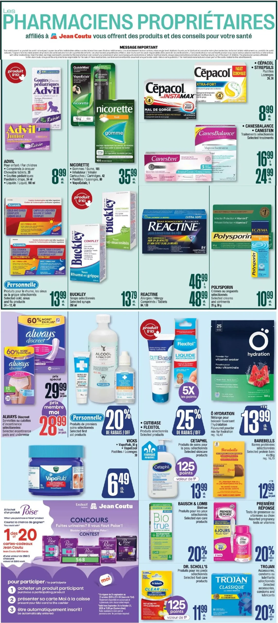 Page 3 de la Circulaire Jean Coutu du 24 au 30 septembre 2026