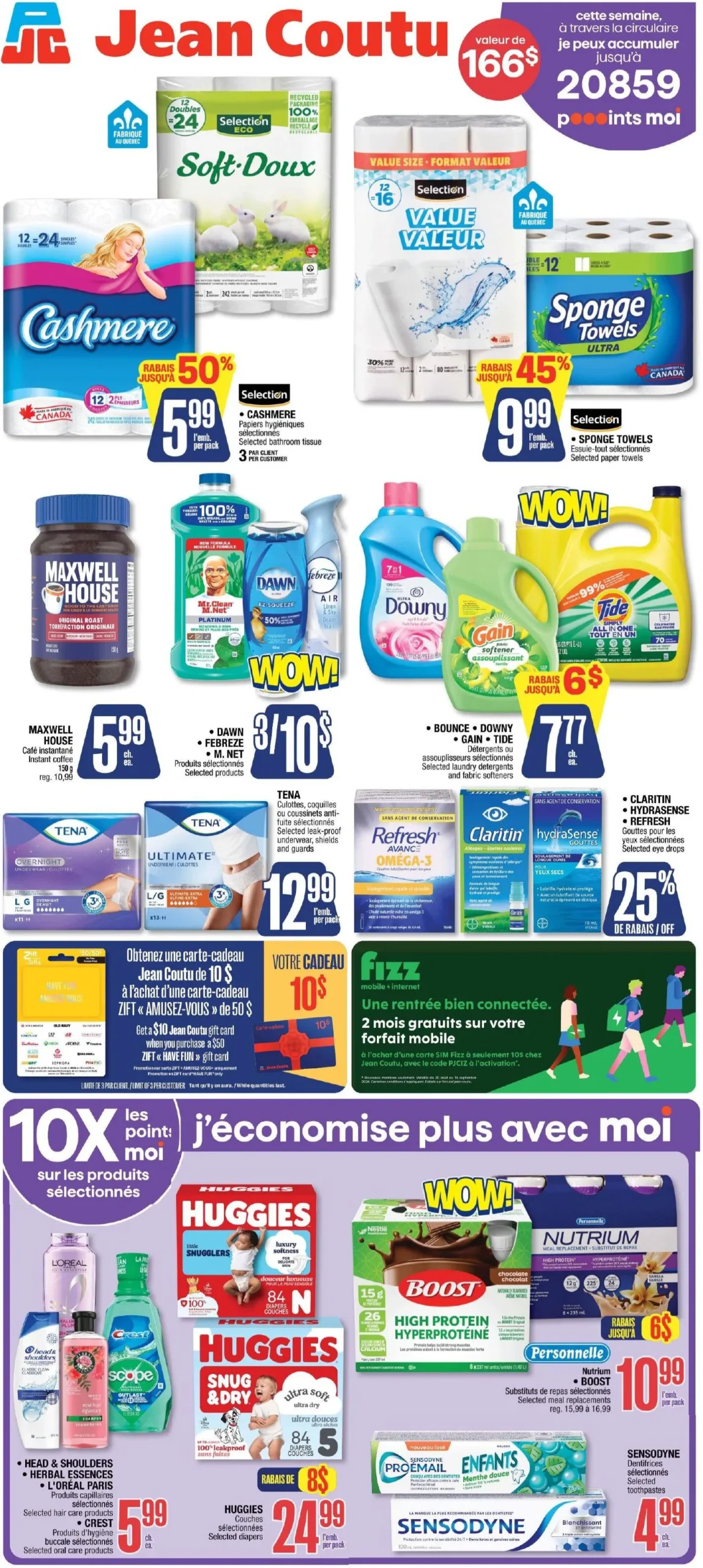 Page 2 de la Circulaire Jean Coutu du 3 au 9 septembre 2026