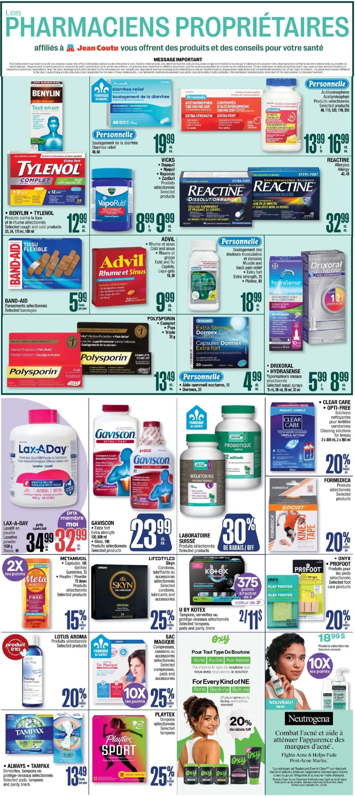 Page 4 de la Circulaire Jean Coutu du 3 au 9 septembre 2026