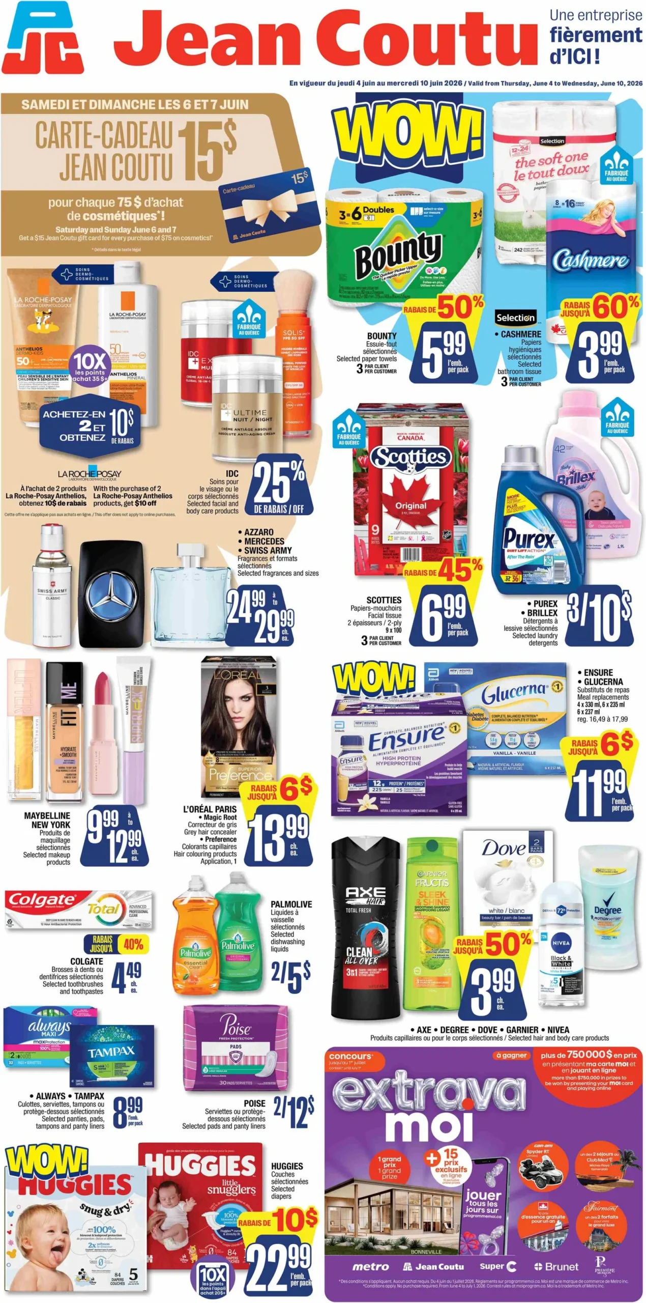 Page 1 de la Circulaire Jean Coutu du 4 au 10 juin 2026
