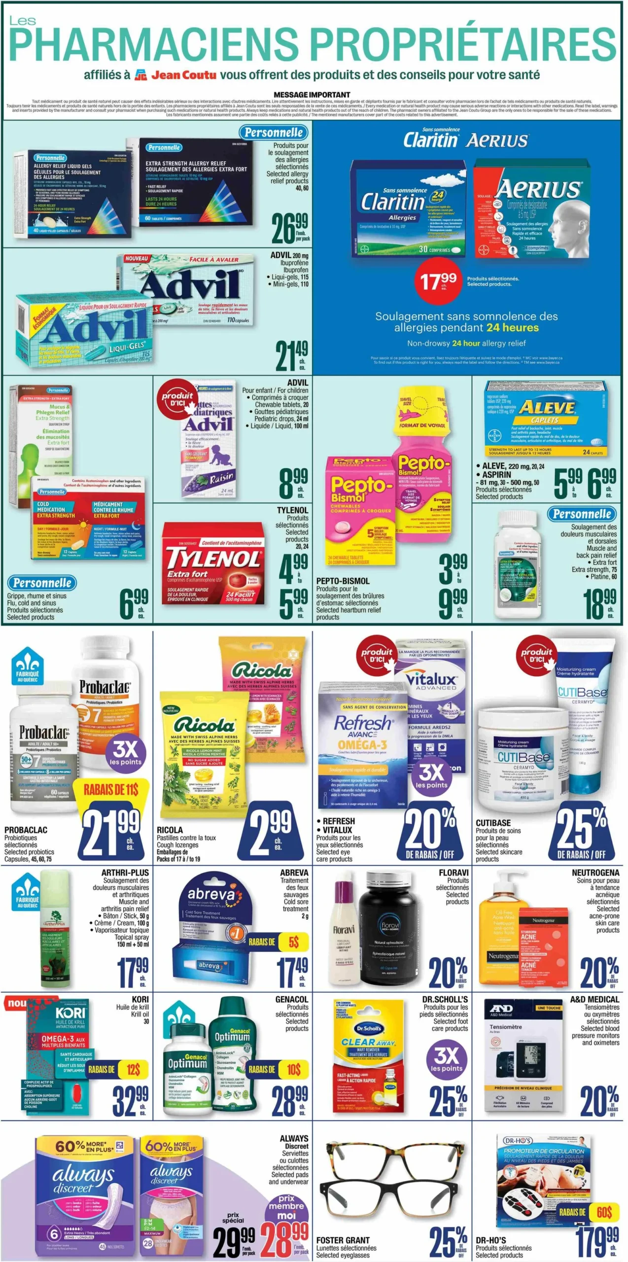 Page 4 de la Circulaire Jean Coutu du 4 au 10 juin 2026