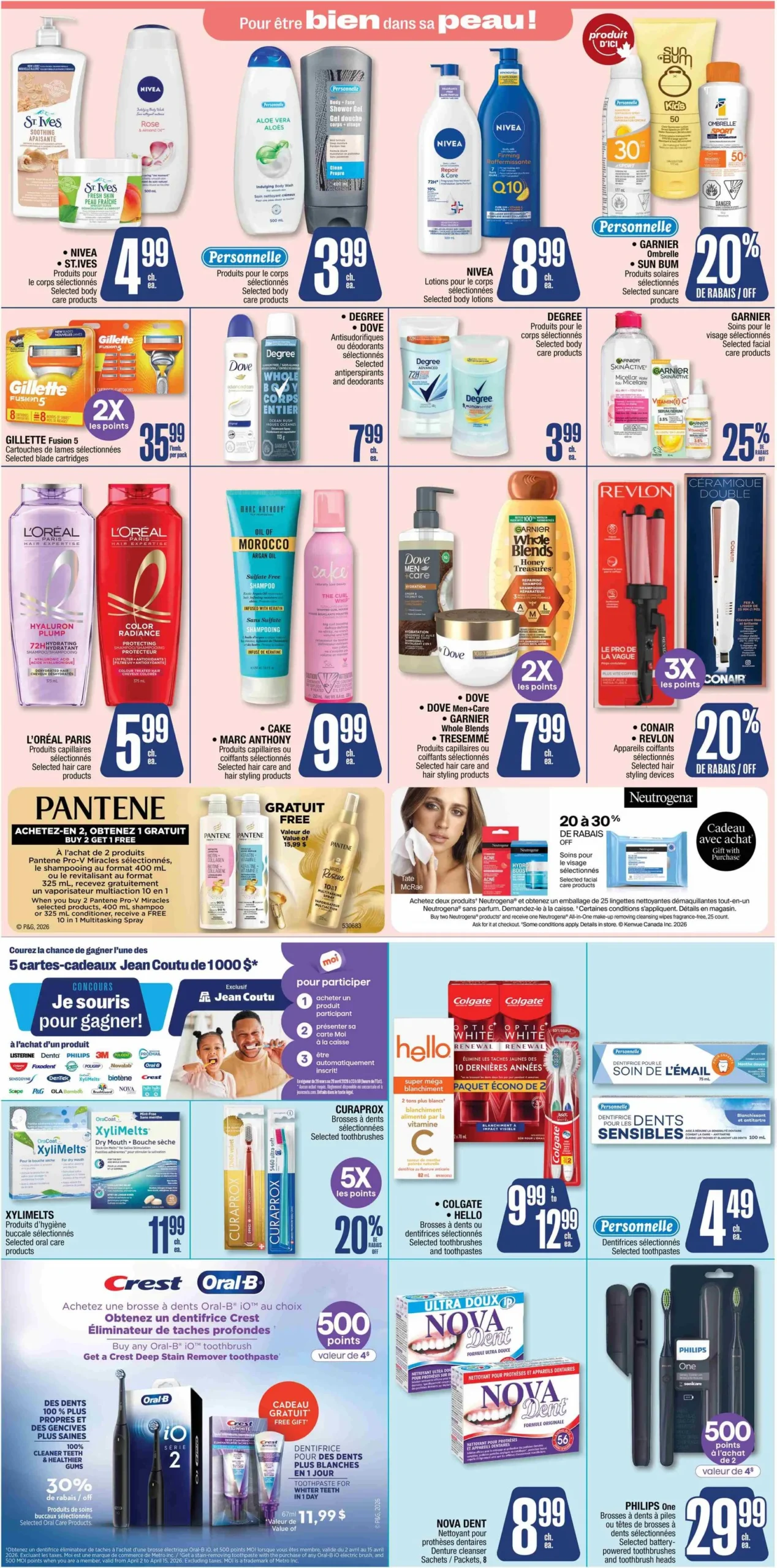 Page 4 de la Circulaire Jean Coutu du 9 au 15 avril 2026