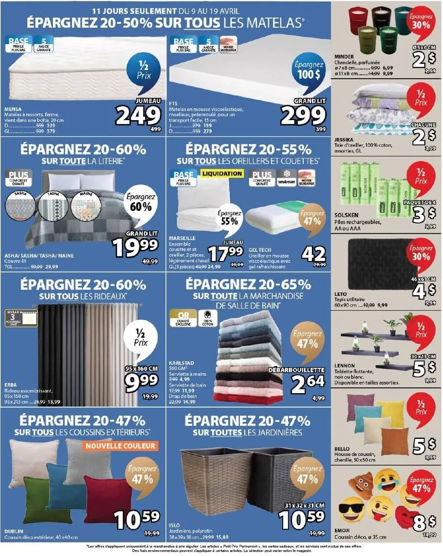 Page 2 de la Circulaire Jysk du 9 au 22 avril 2026