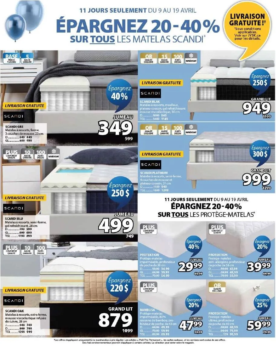 Page 16 de la Circulaire Jysk du 9 au 22 avril 2026