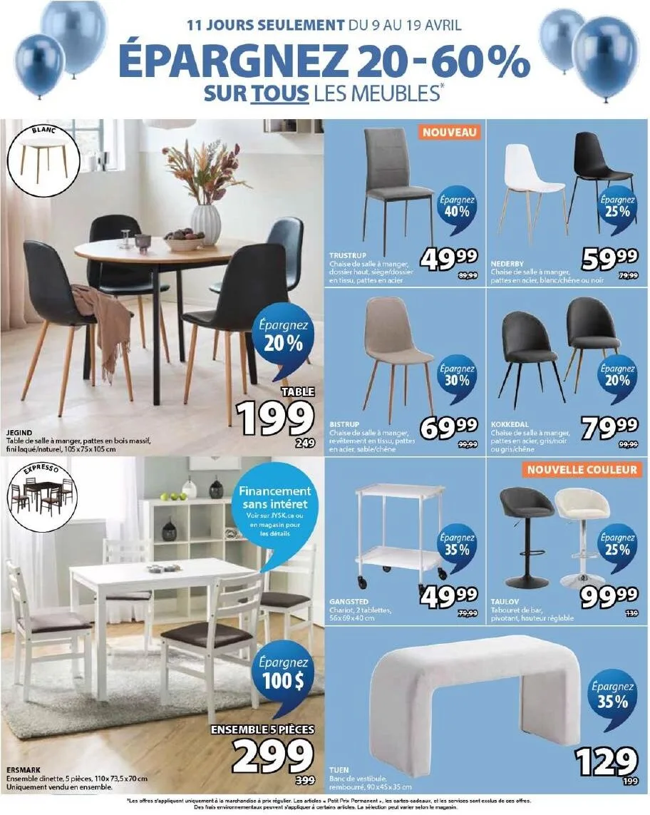 Page 26 de la Circulaire Jysk du 9 au 22 avril 2026