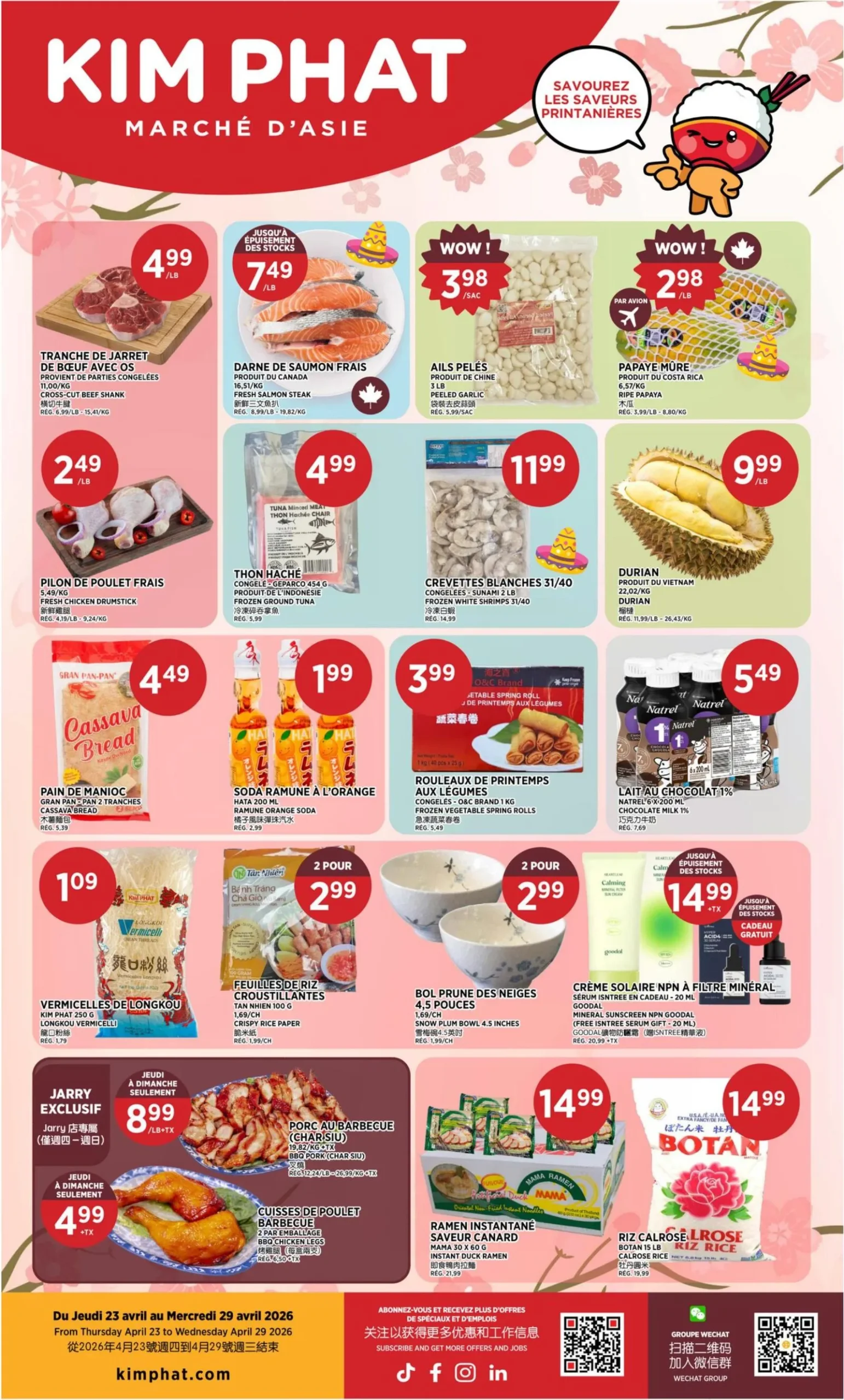 Page 1 de la Circulaire Kim Phat du 23 au 29 avril 2026