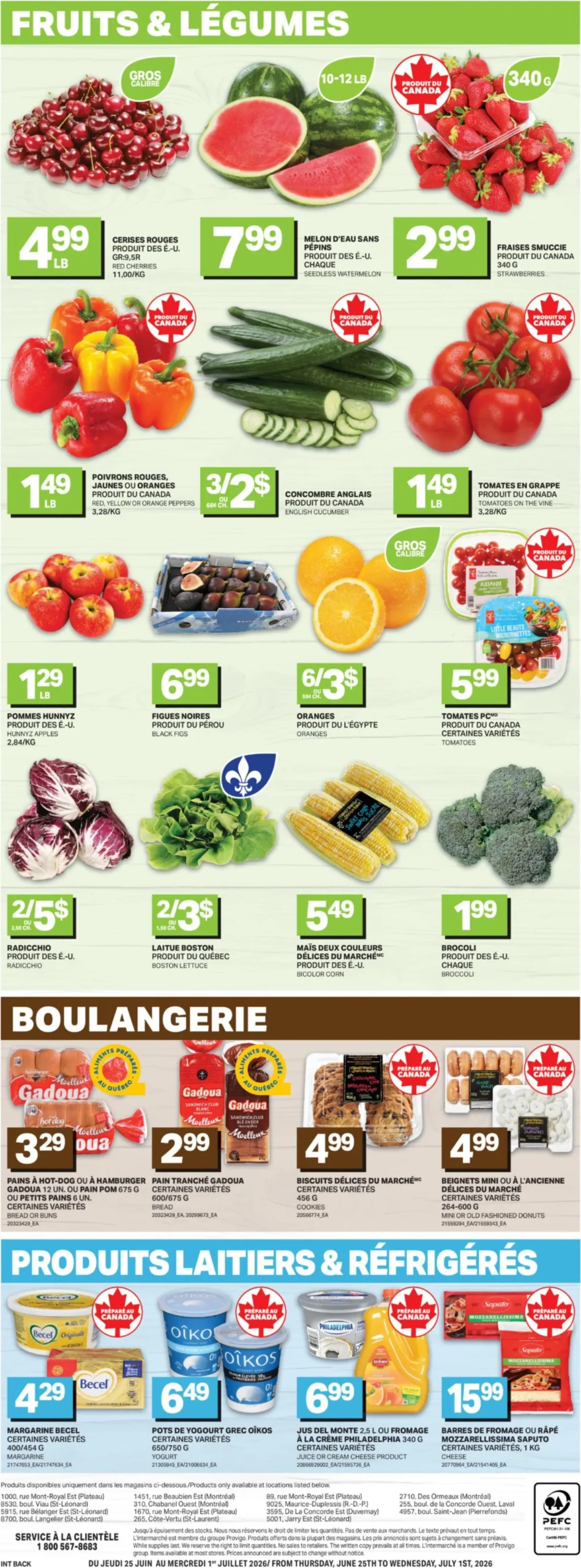 Page 3 de la Circulaire L&rsquo;Intermarché Destination Fraîcheur du 25 juin au 1 juillet 2026