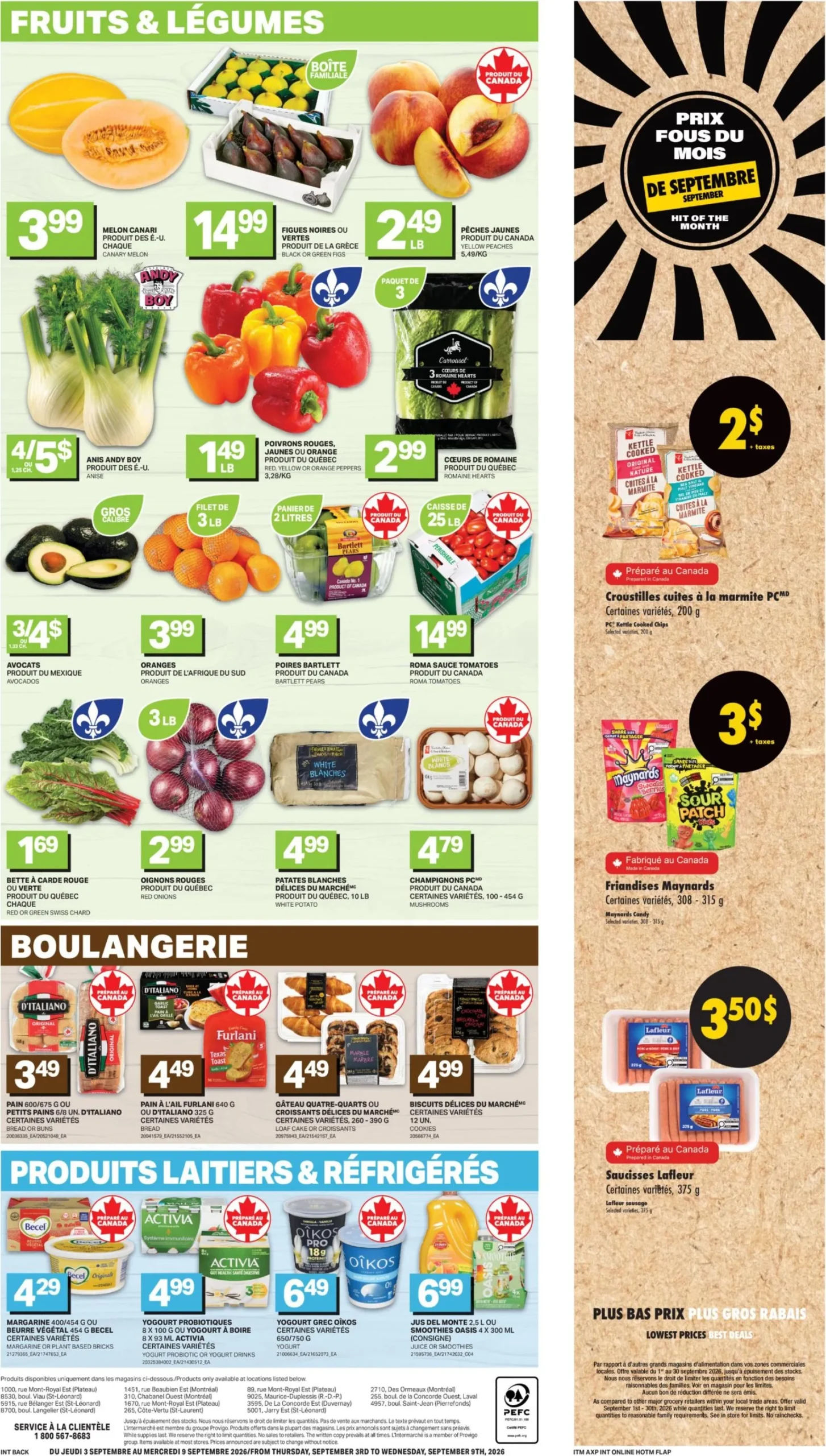 Page 5 de la Circulaire L&rsquo;Intermarché Destination Fraîcheur du 3 au 9 septembre 2026