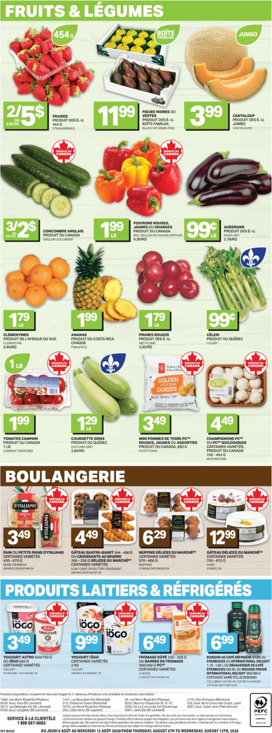 Page 3 de la Circulaire L&rsquo;Intermarché Destination Fraîcheur du 6 au 12 août 2026