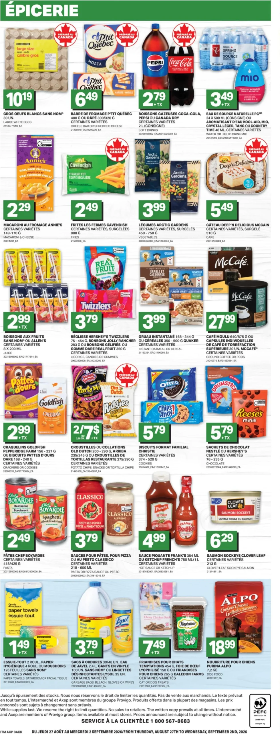 Page 5 de la Circulaire L’Intermarché du 27 août au 2 septembre 2026