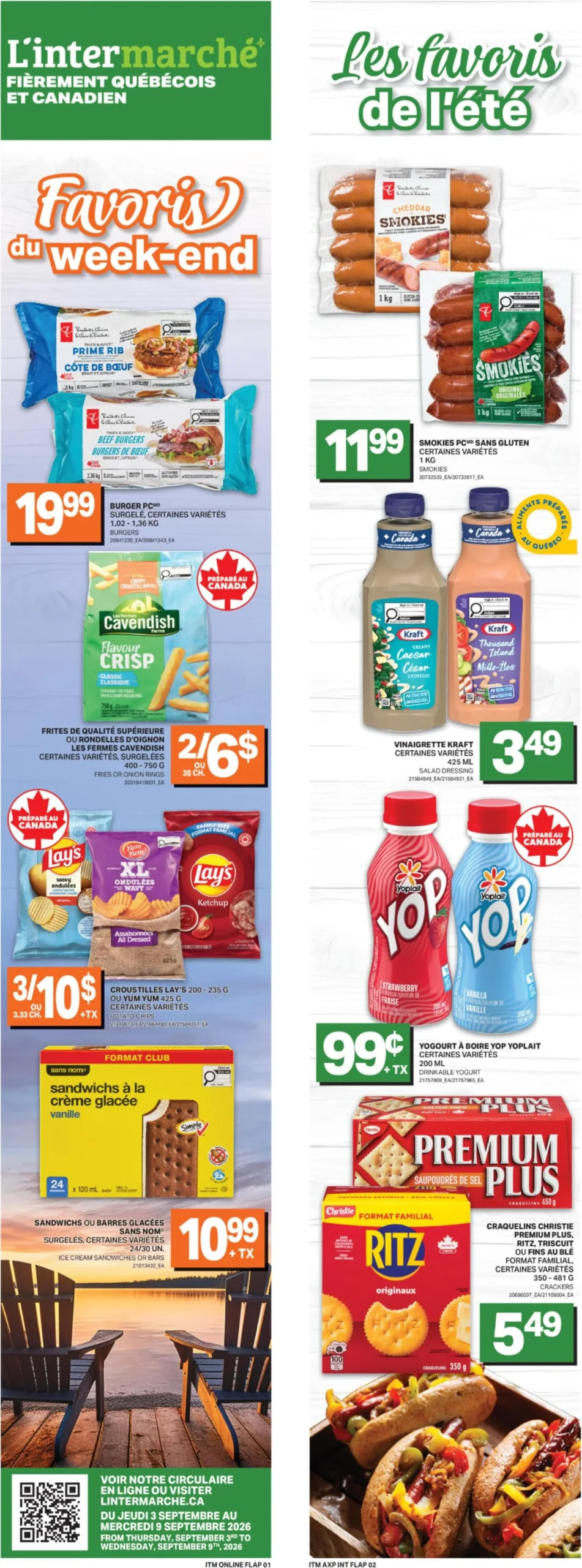 Page 1 de la Circulaire L&rsquo;Intermarché du 3 au 9 septembre 2026