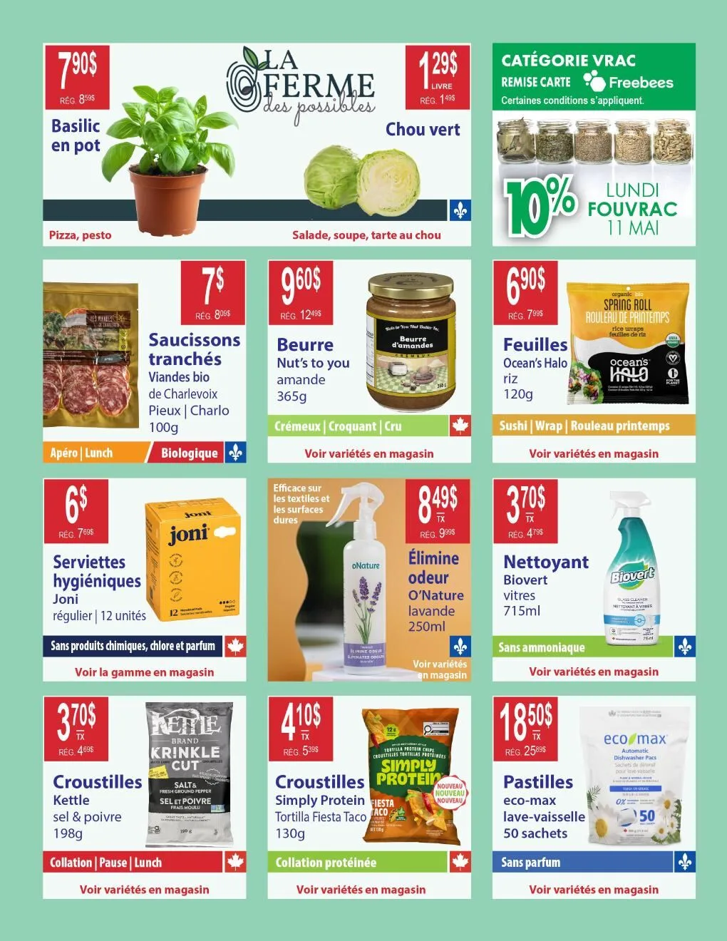 Page 8 de la Circulaire La Manne Épicerie Santé du 1 au 31 mai 2026