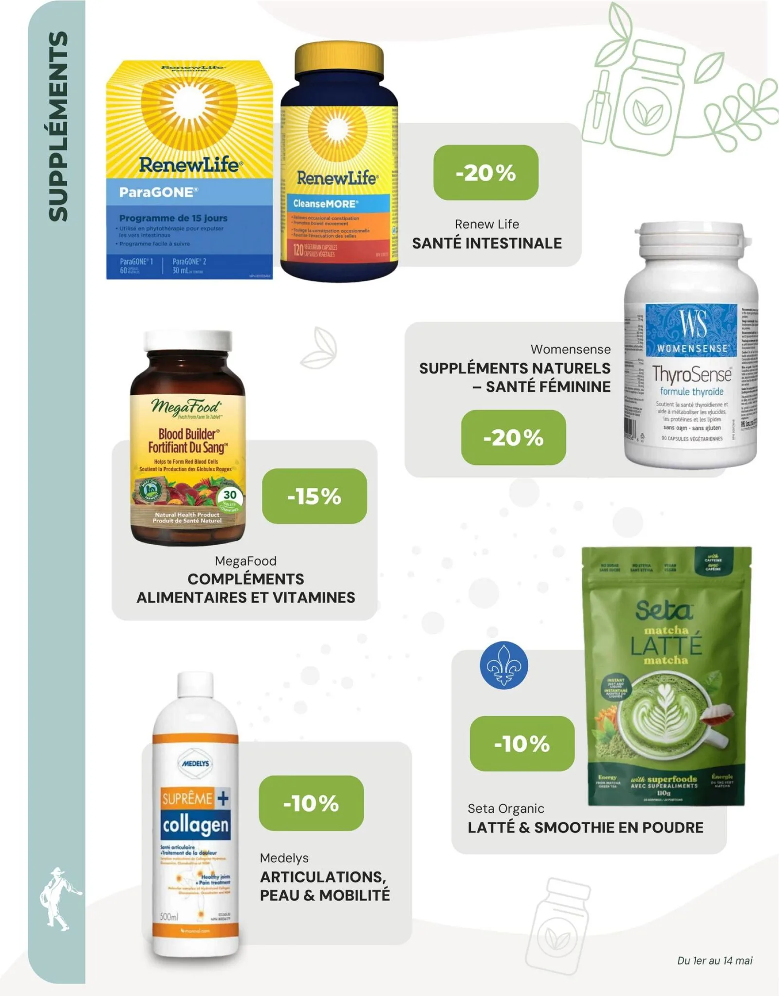 Page 8 de la Circulaire La Moisson Supermarché Santé du 1 au 14 mai 2026