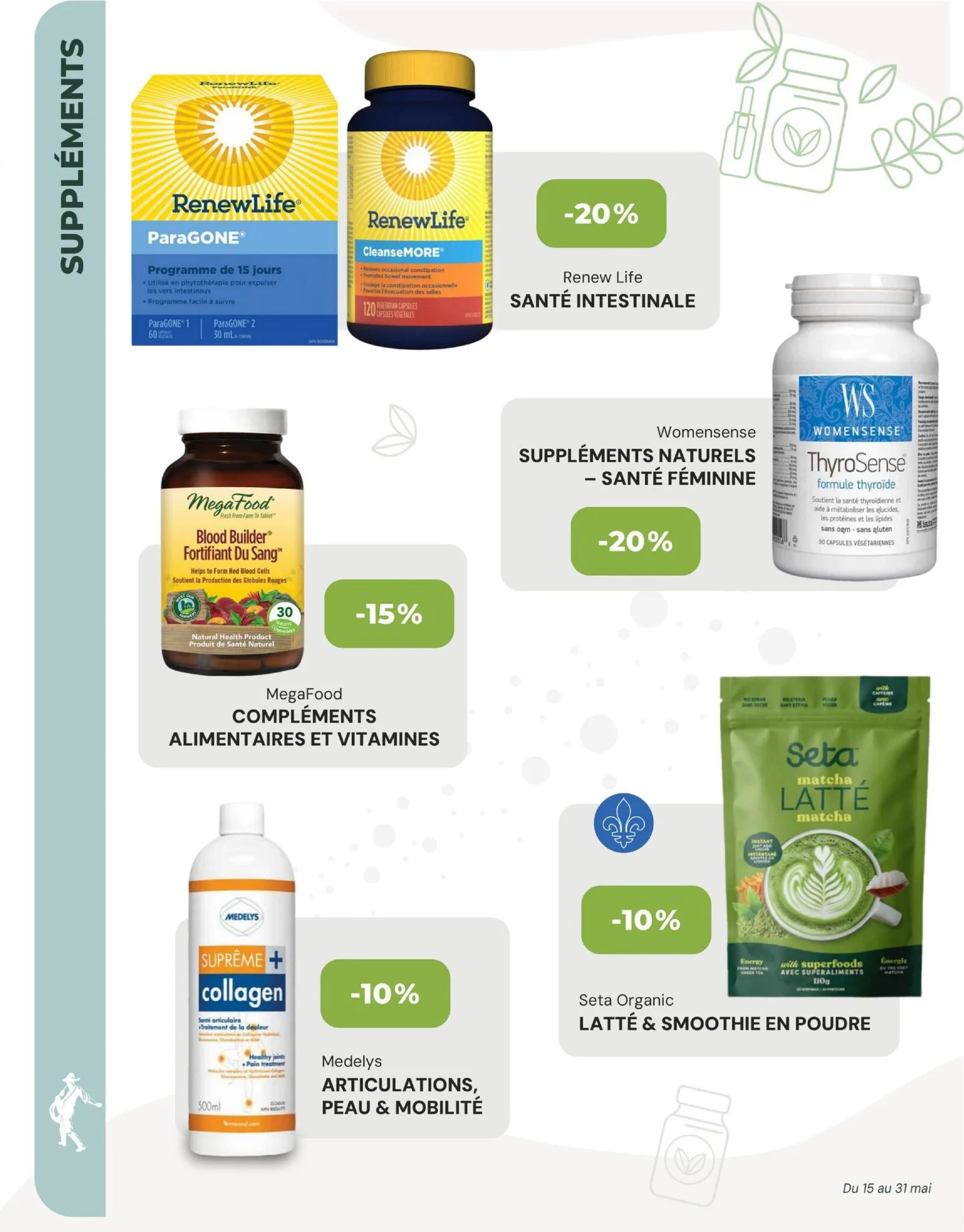 Page 8 de la Circulaire La Moisson Supermarché Santé du 15 au 31 mai 2026