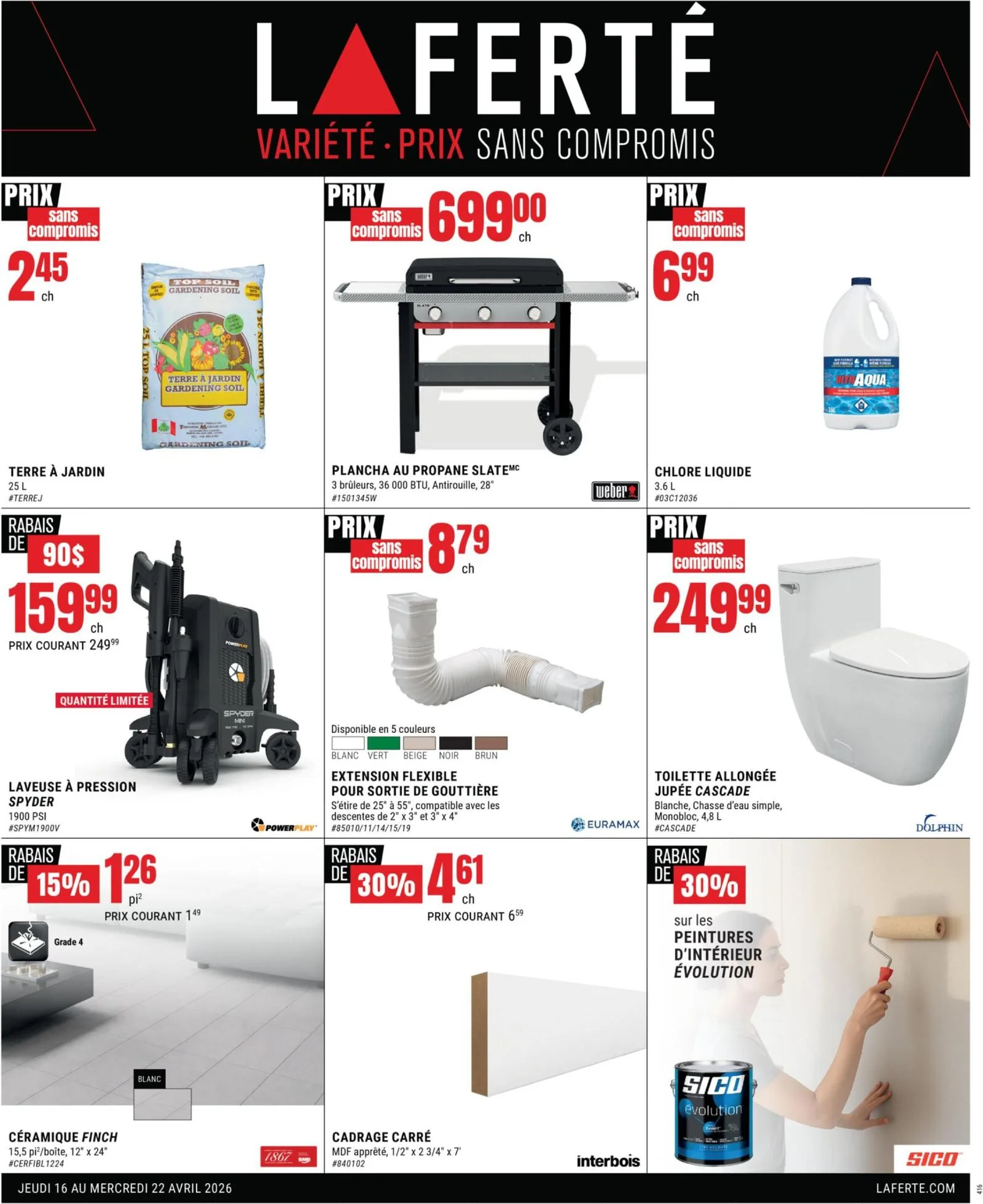 Page 1 de la Circulaire Laferté du 16 au 22 avril 2026