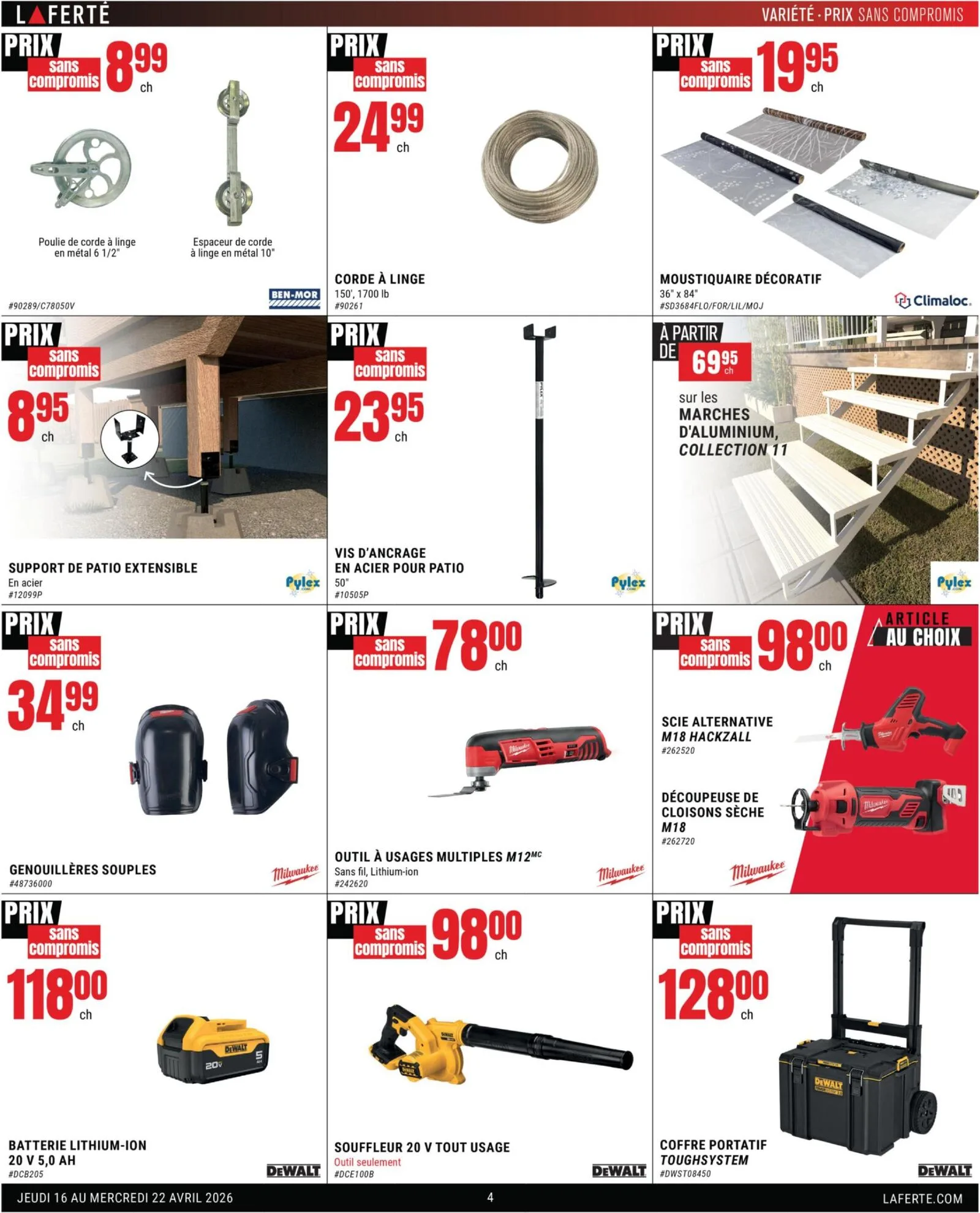 Page 4 de la Circulaire Laferté du 16 au 22 avril 2026