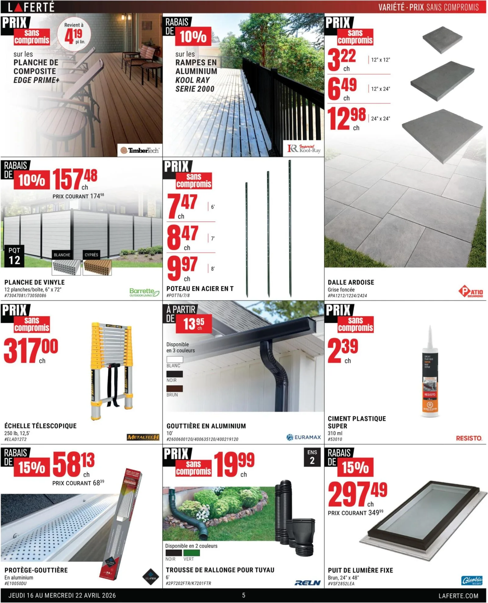 Page 5 de la Circulaire Laferté du 16 au 22 avril 2026