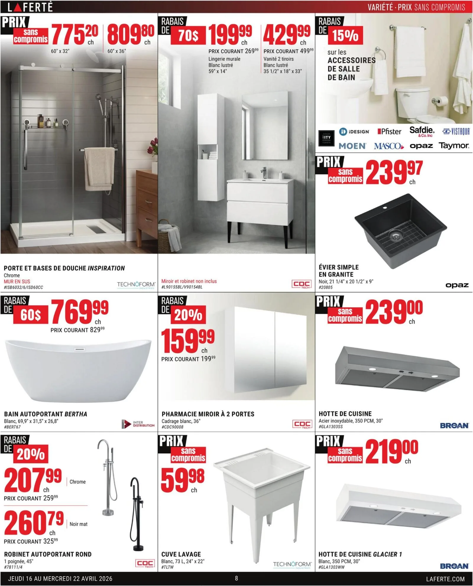 Page 8 de la Circulaire Laferté du 16 au 22 avril 2026