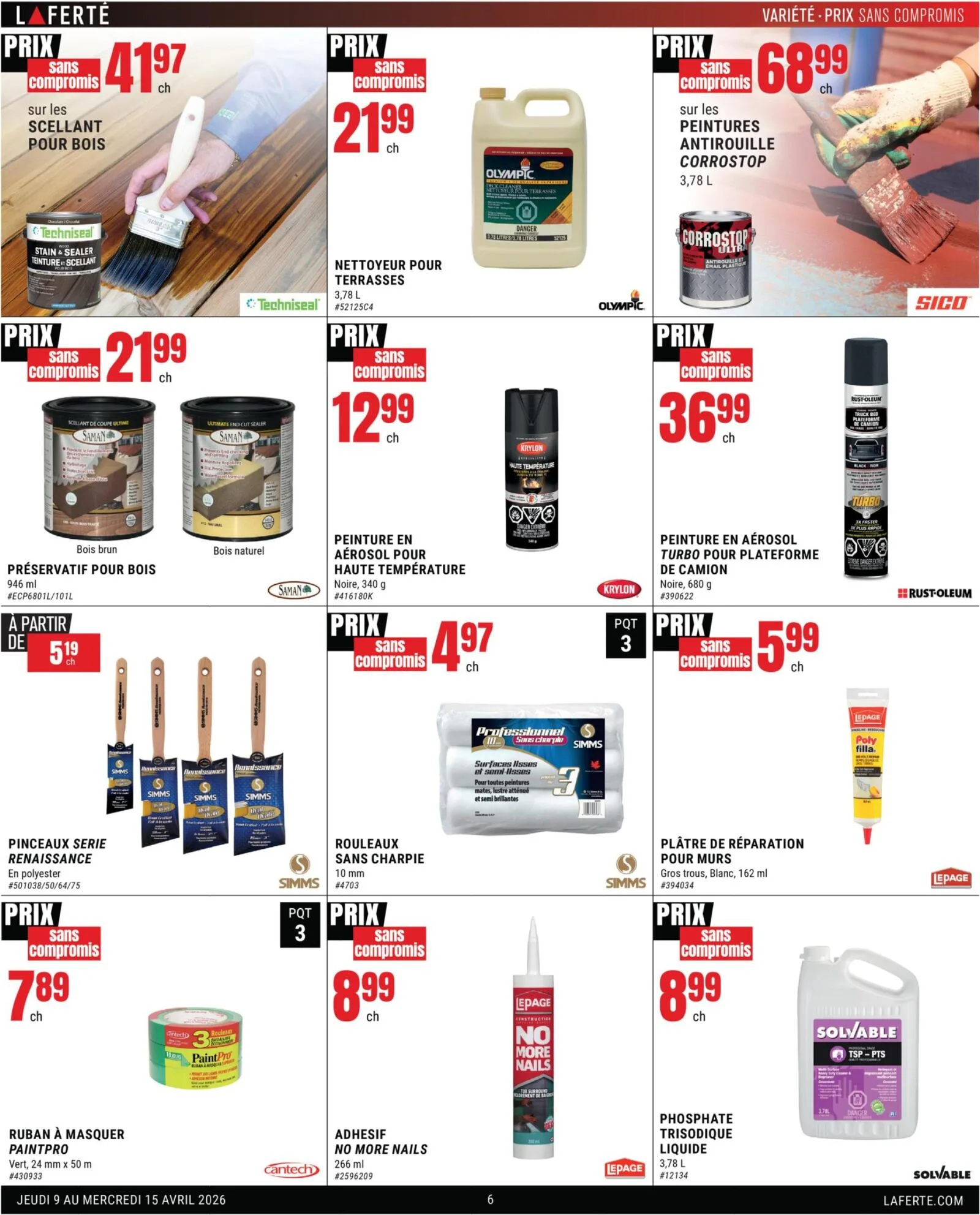 Page 6 de la Circulaire Laferté du 9 au 15 avril 2026