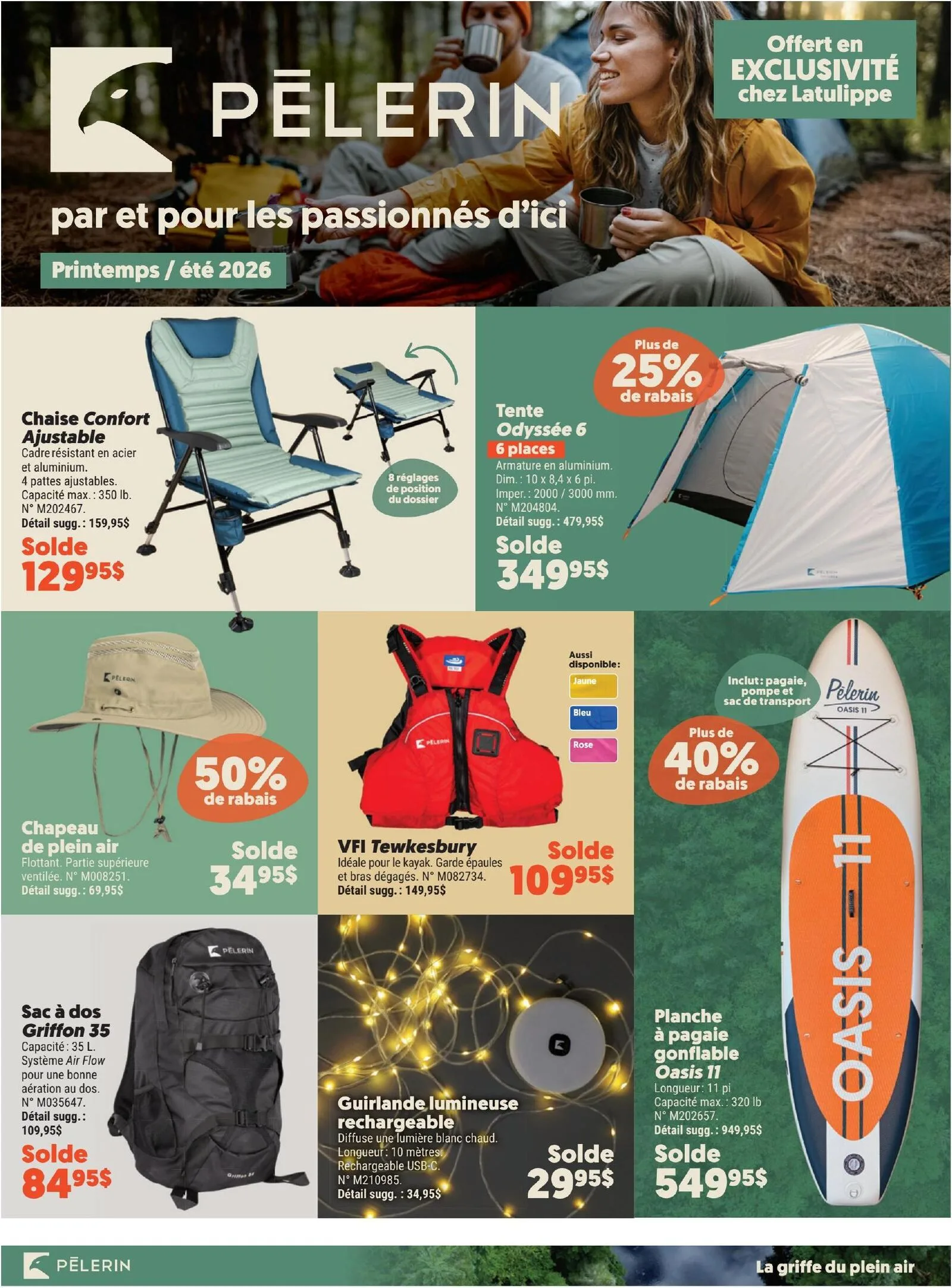 Page 1 de la Circulaire Latulippe du 20 mars au 22 septembre 2026