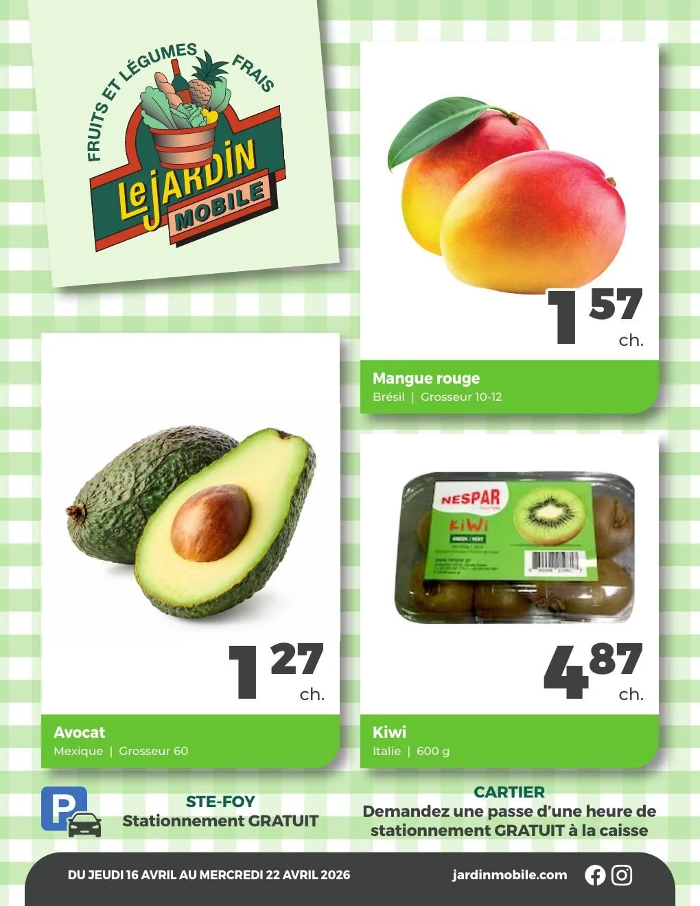 Page 1 de la Circulaire Le Jardin Mobile du 16 au 22 avril 2026