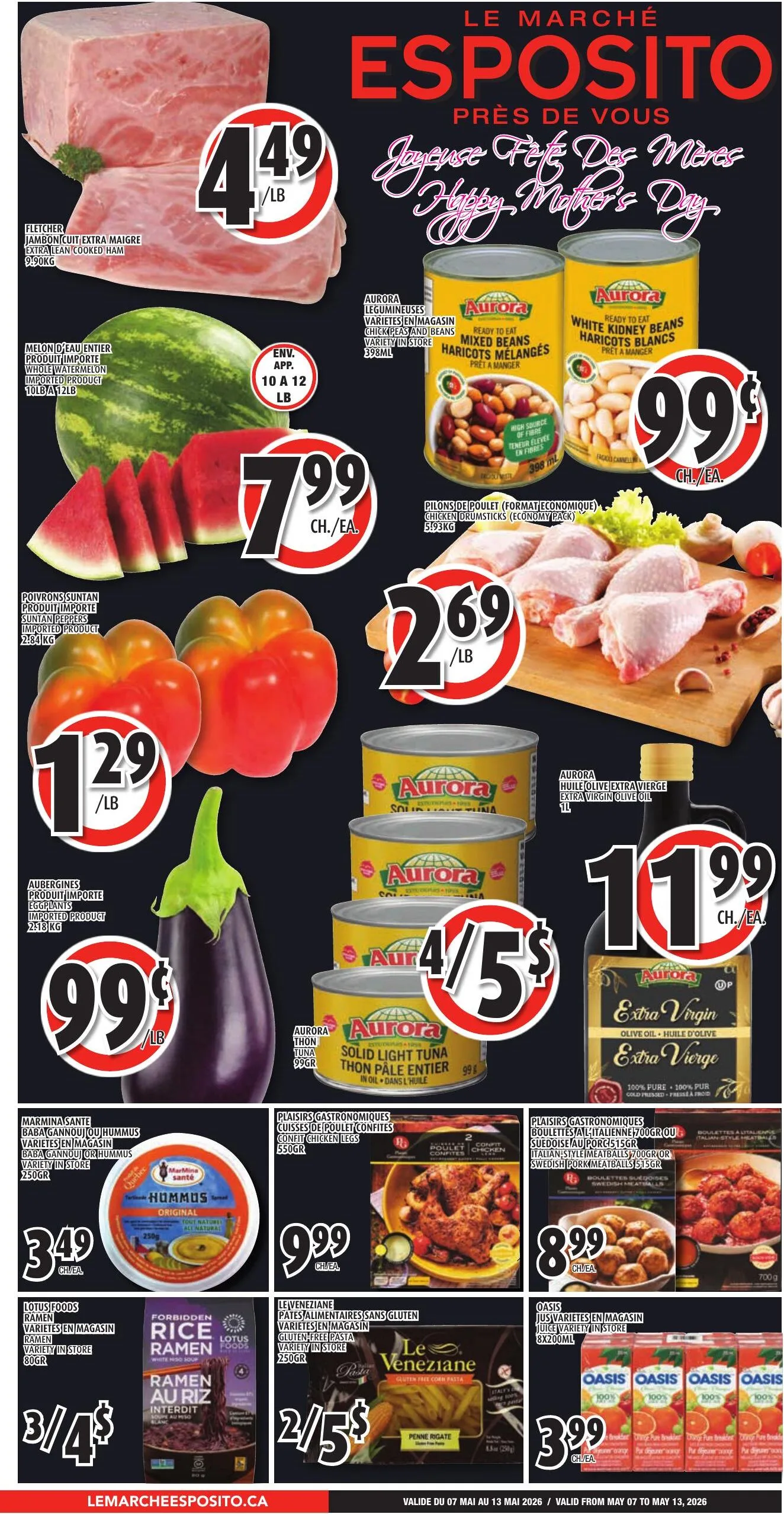 Page 1 de la Circulaire Le Marché Esposito du 07 au 13 mai 2026