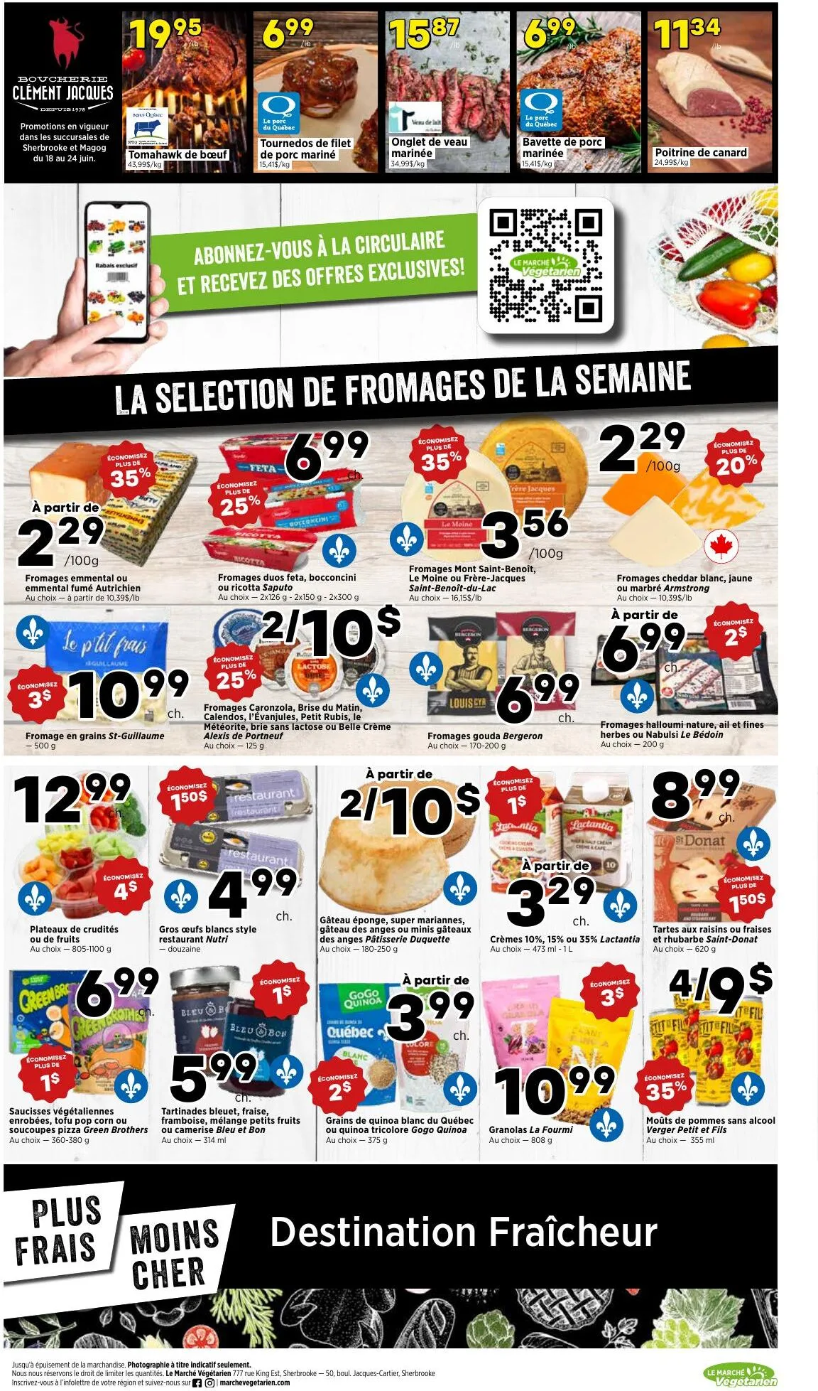 Page 3 de la Circulaire Le Marché Végétarien du 18 au 24 juin 2026