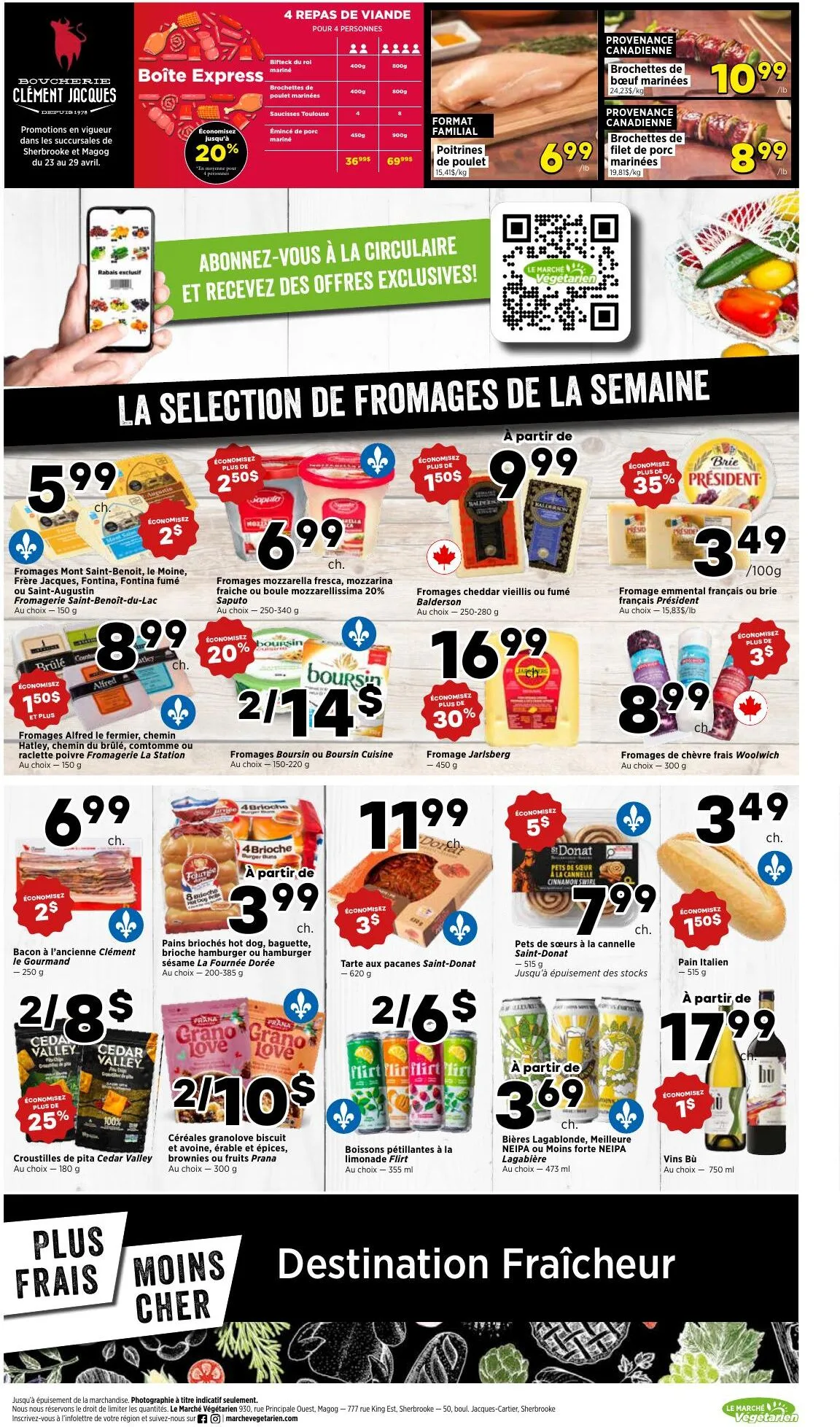 Page 3 de la Circulaire Le Marché Végétarien du 23 au 29 avril 2026