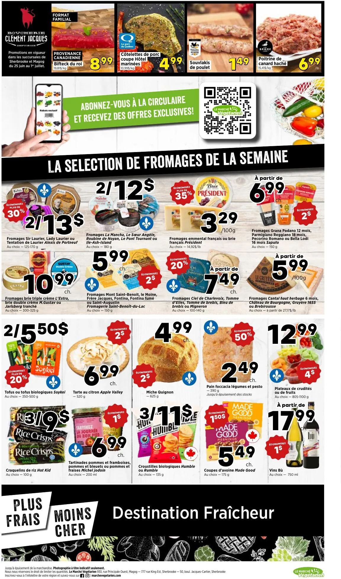 Page 3 de la Circulaire Le Marché Végétarien du 25 juin au 1 juillet 2026