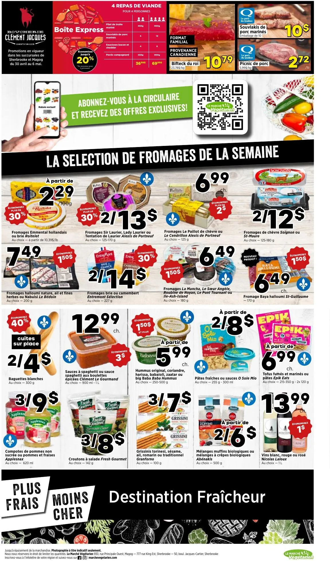 Page 3 de la Circulaire Le Marché Végétarien du 30 avril au 6 mai 2026