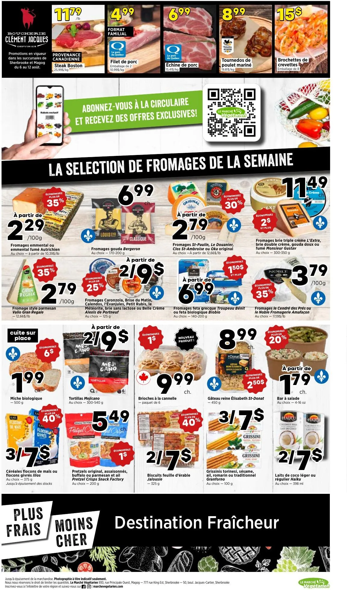 Page 3 de la Circulaire Le Marché Végétarien du 6 au 12 août 2026