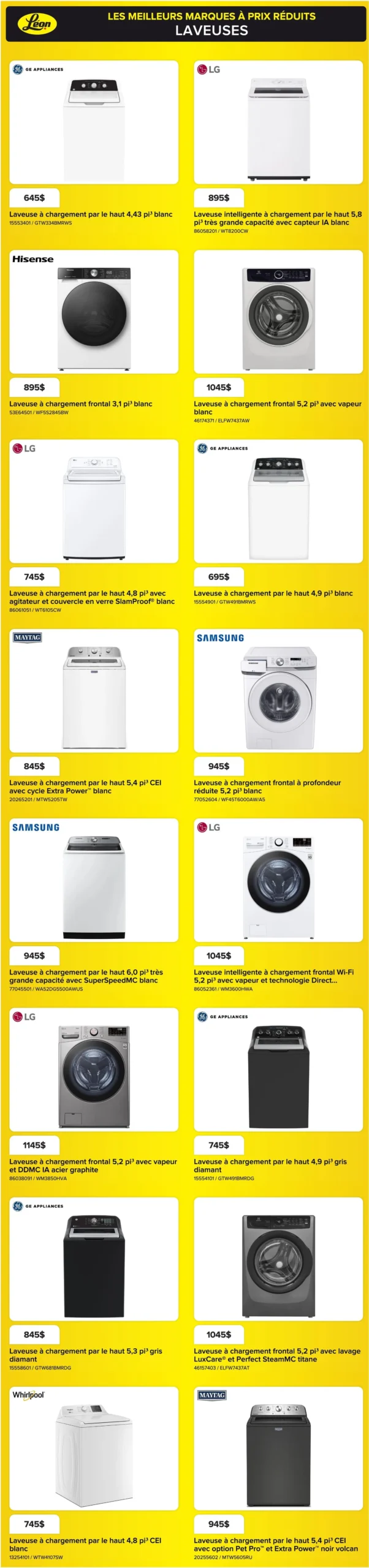 Page 4 de la Circulaire Léon Appareils électroménagers du 17 au 23 septembre 2026