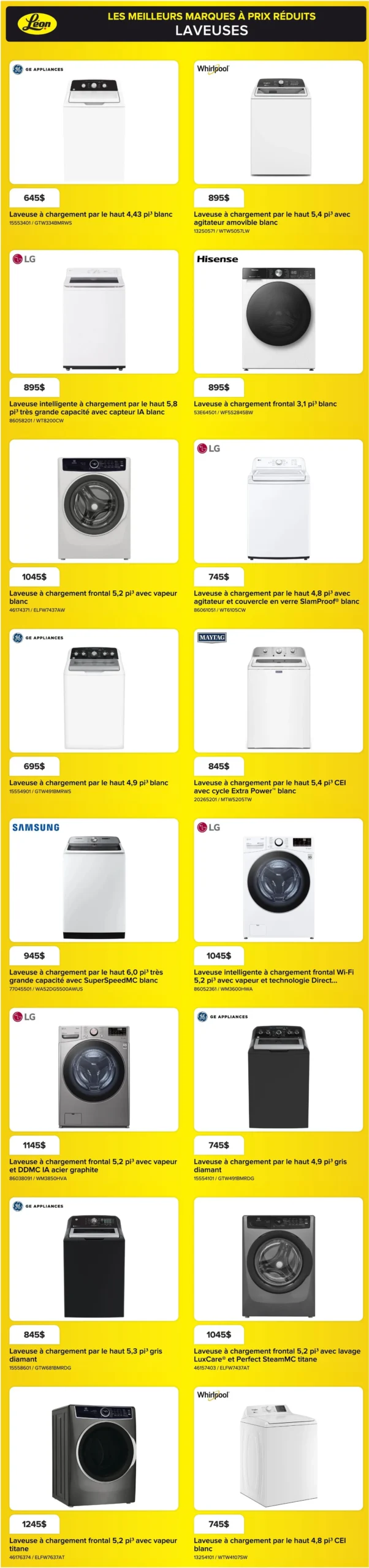 Page 4 de la Circulaire Léon Appareils électroménagers du 3 au 9 septembre 2026