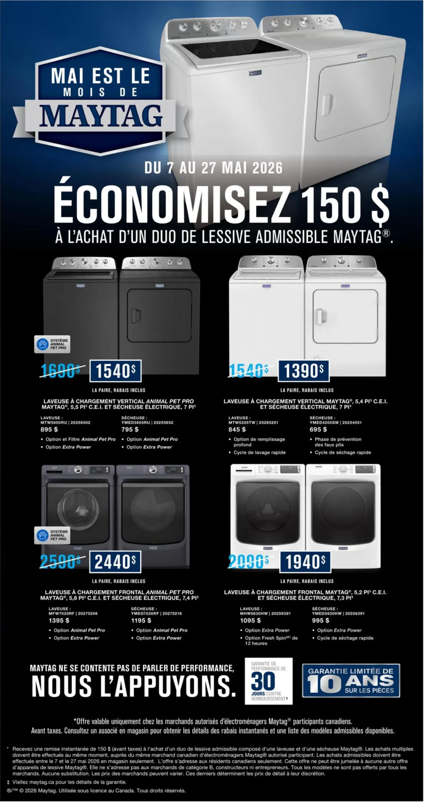 Page 3 de la Circulaire Léon Électroménager du 7 au 27 mai 2026