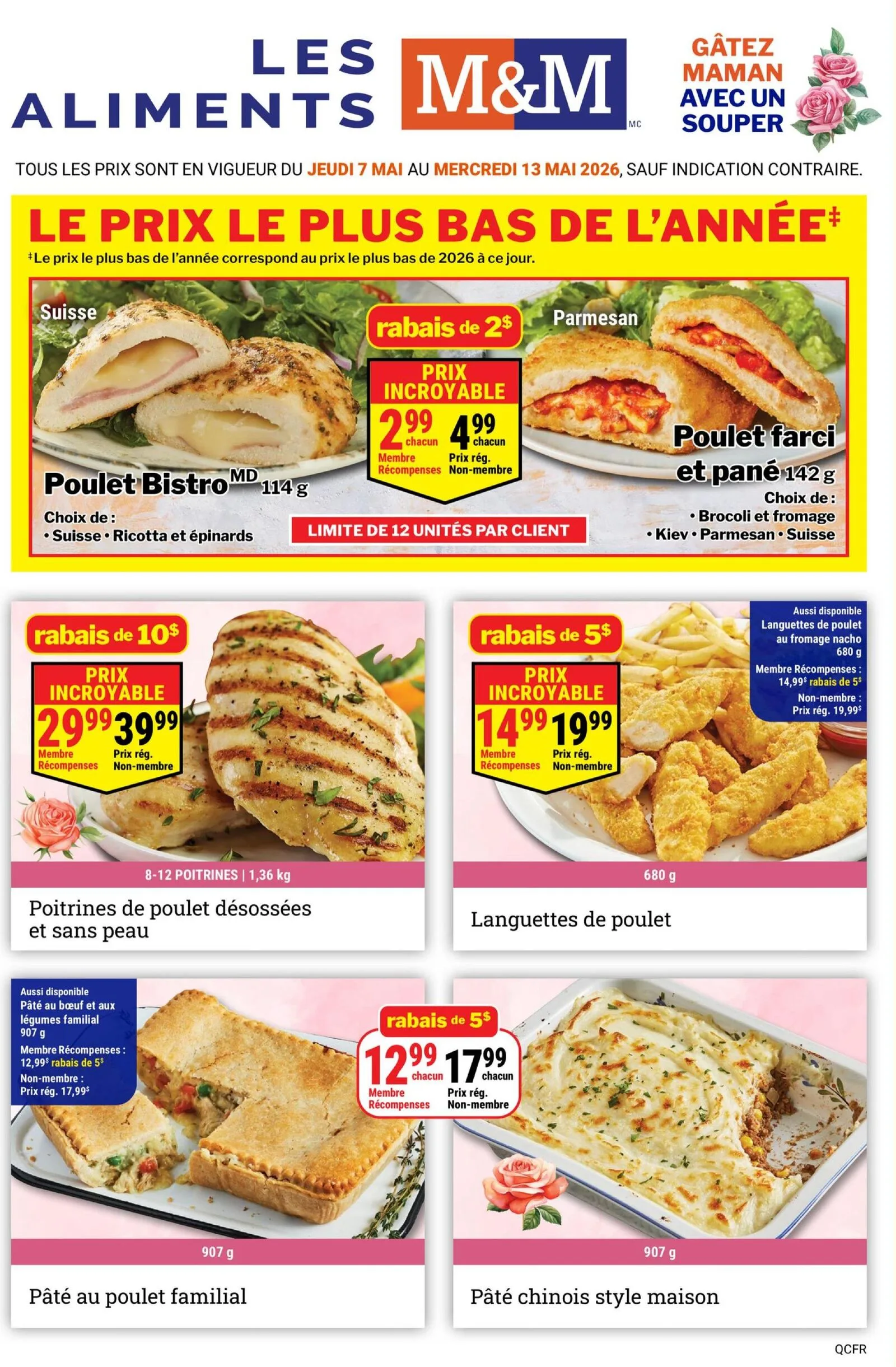 Page 1 de la Circulaire Les Aliments M&M du 7 au 13 mai 2026