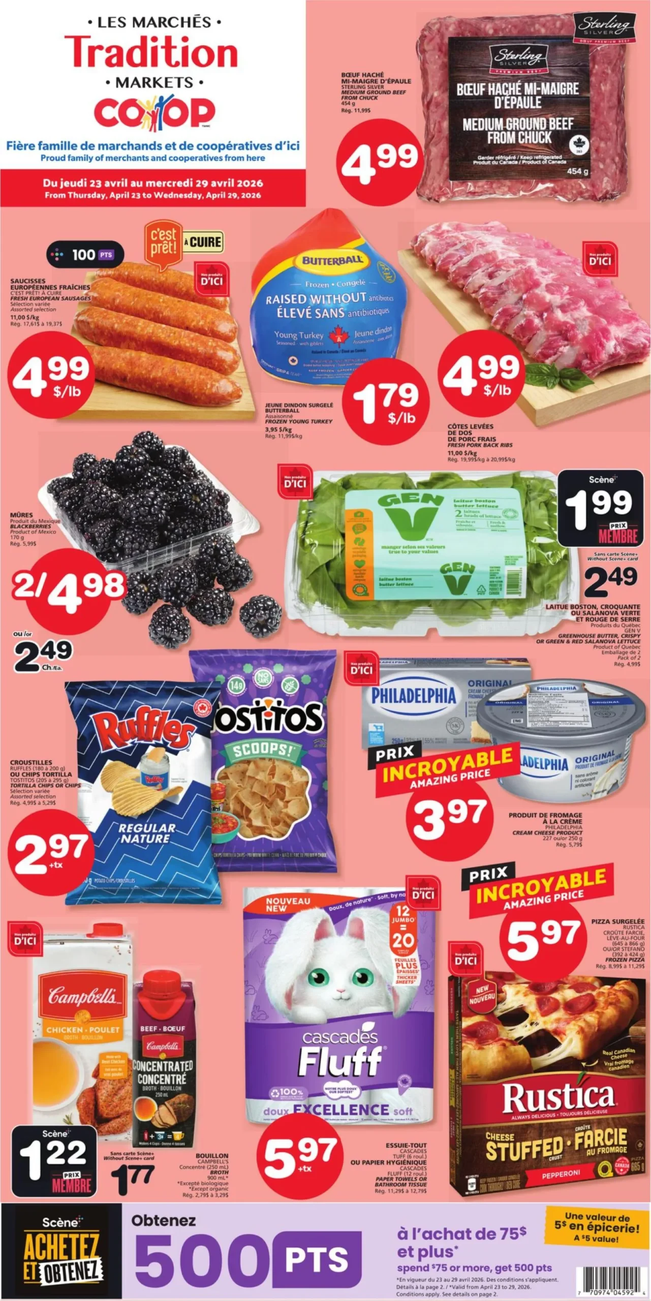 Page 1 de la Circulaire Les Marchés Tradition Coop du 23 au 29 avril 2026