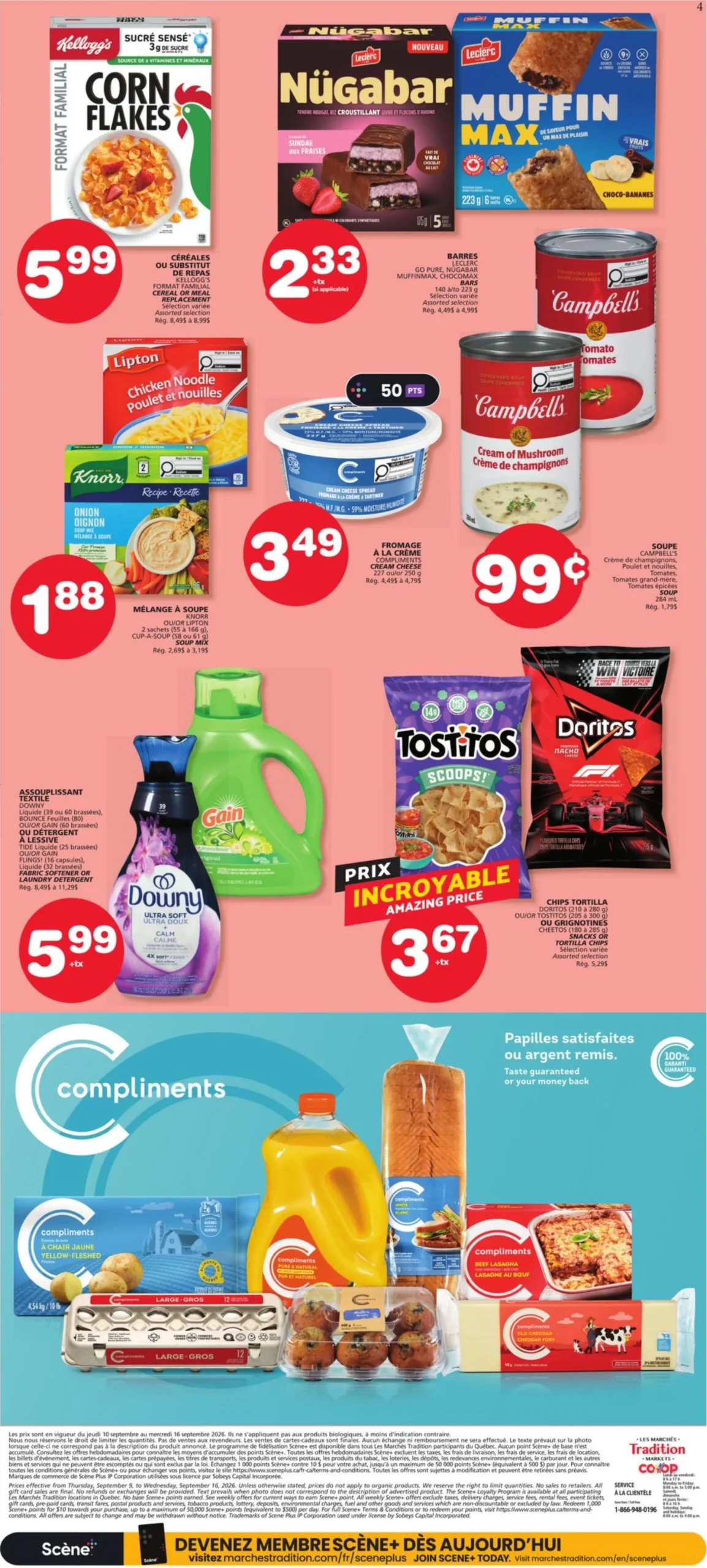 Page 4 de la Circulaire Les Marchés Tradition Marchés Coop du 10 au 16 septembre 2026