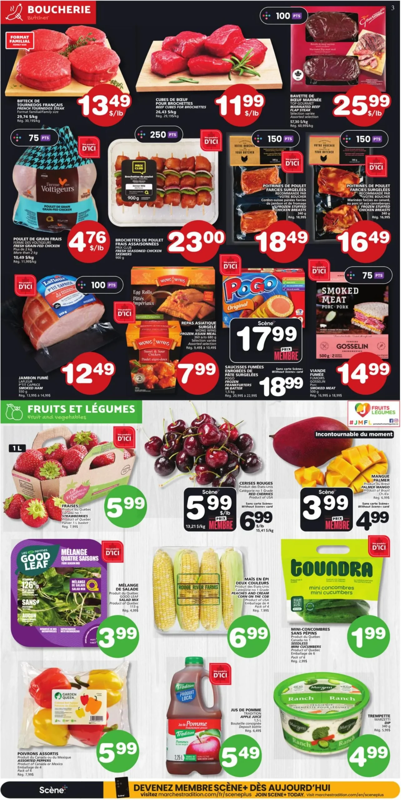 Page 3 de la Circulaire Les Marchés Tradition Marchés Coop du 11 au 17 juin 2026