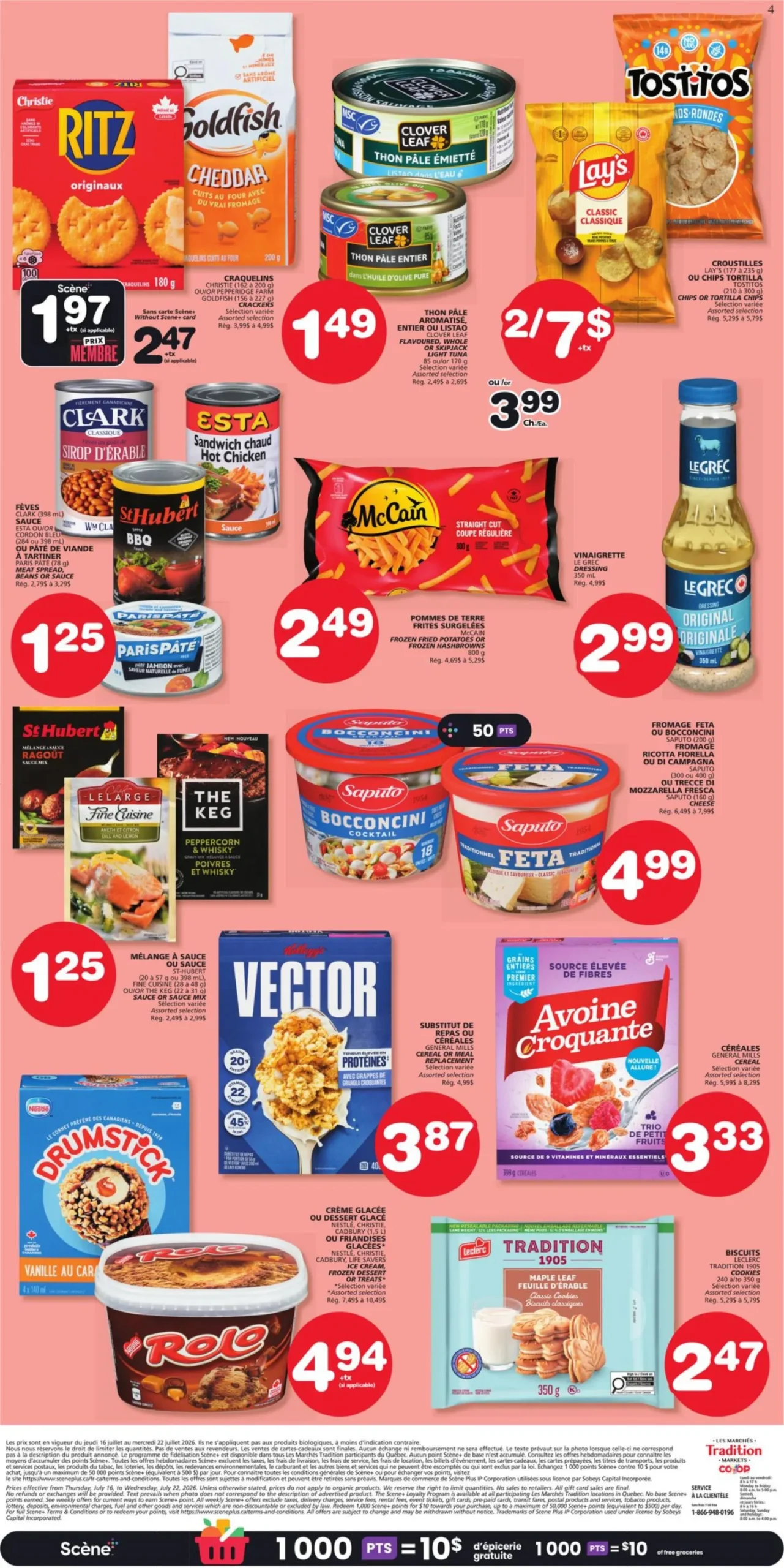 Page 2 de la Circulaire Les Marchés Tradition Marchés Coop du 16 au 22 juillet 2026